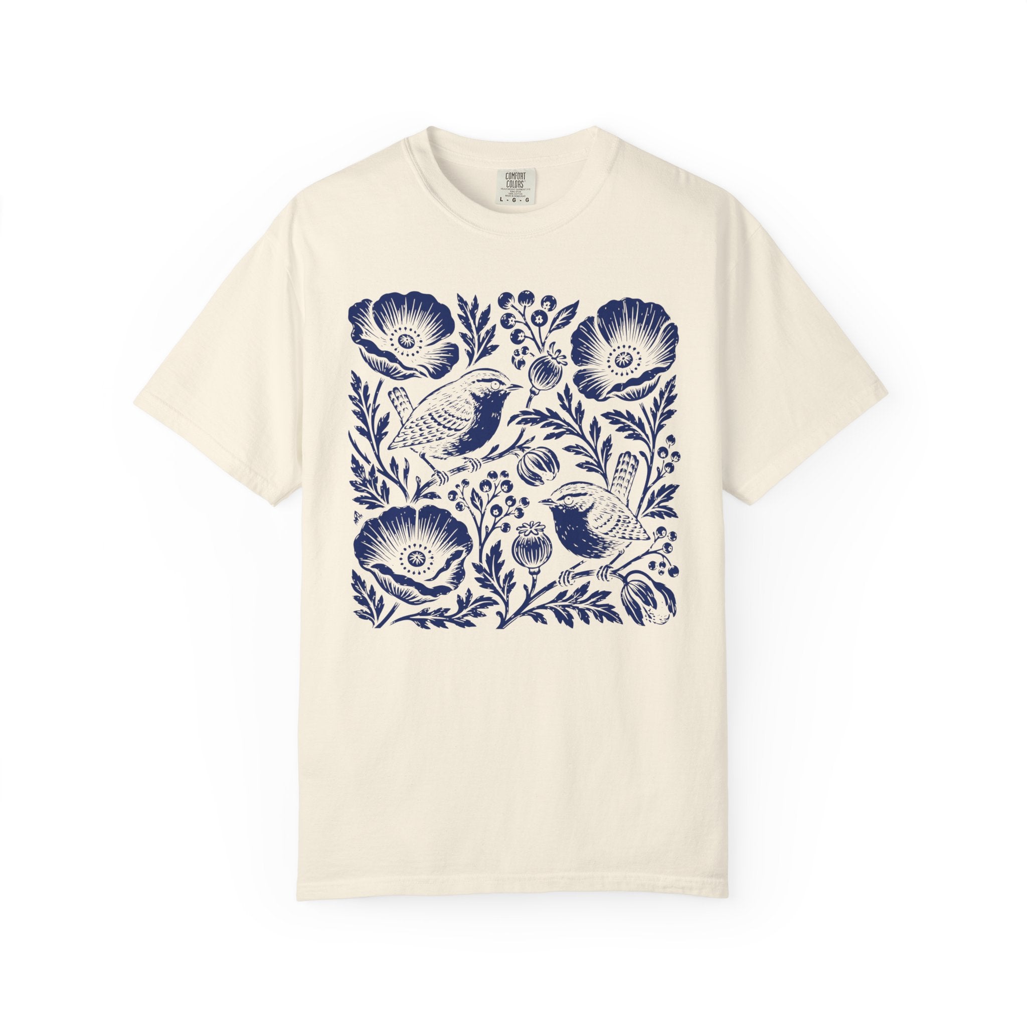 Wrens And Poppies T-Shirt