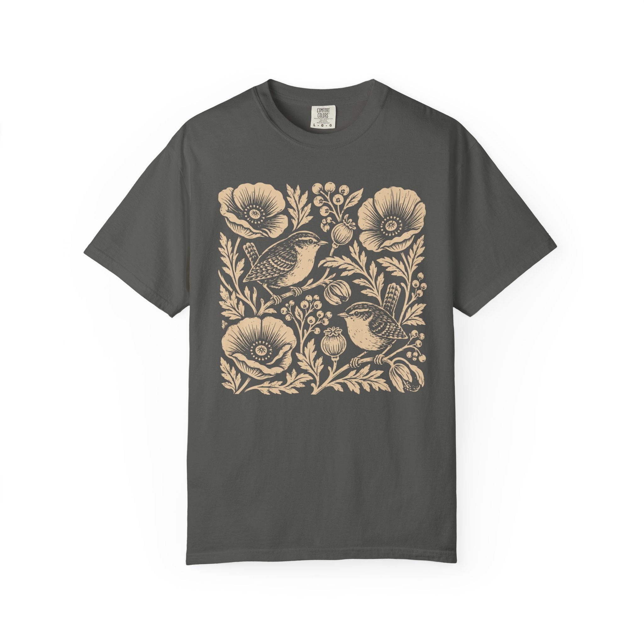Wrens And Poppies T-Shirt