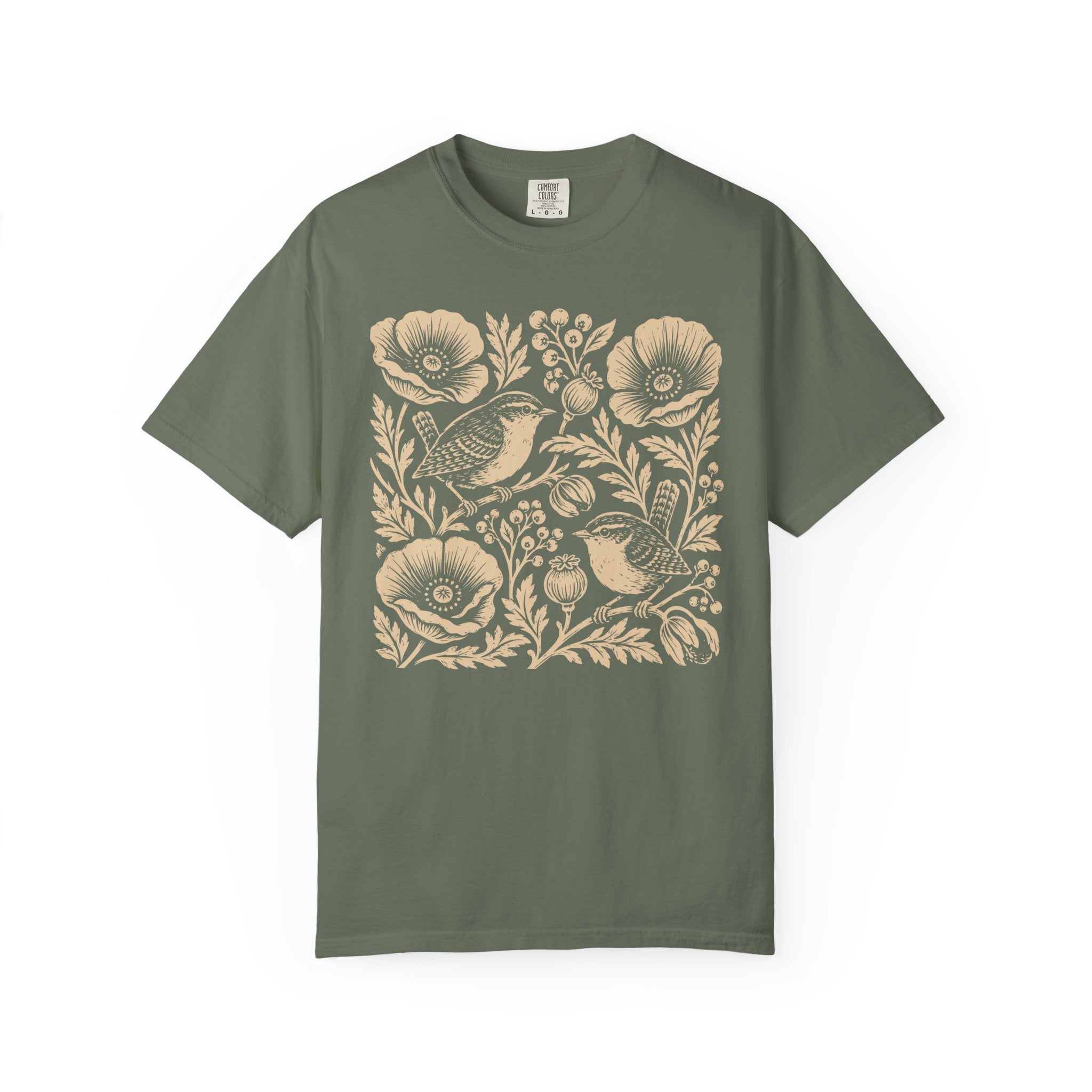 Wrens And Poppies T-Shirt