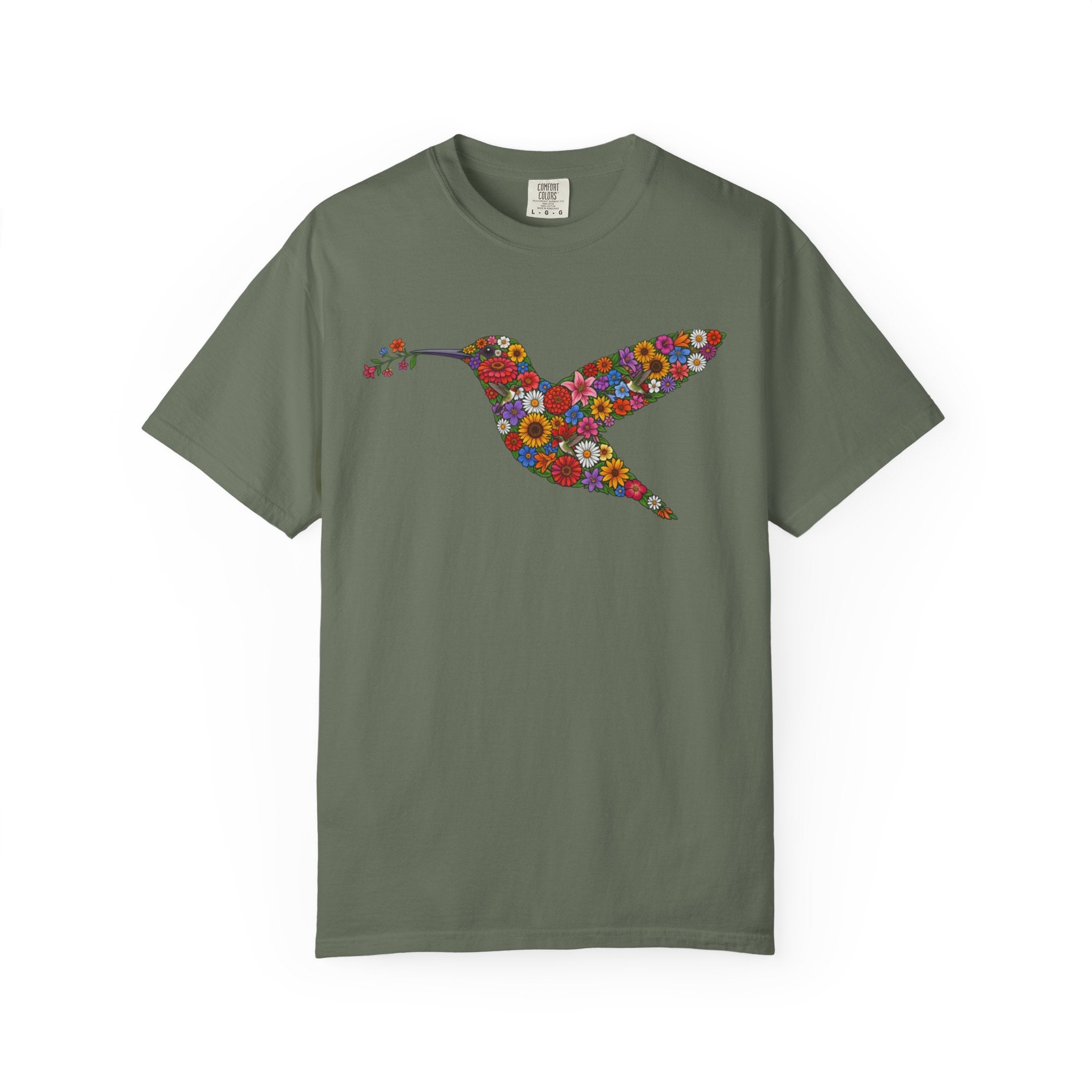 Floral Hummingbird T-Shirt
