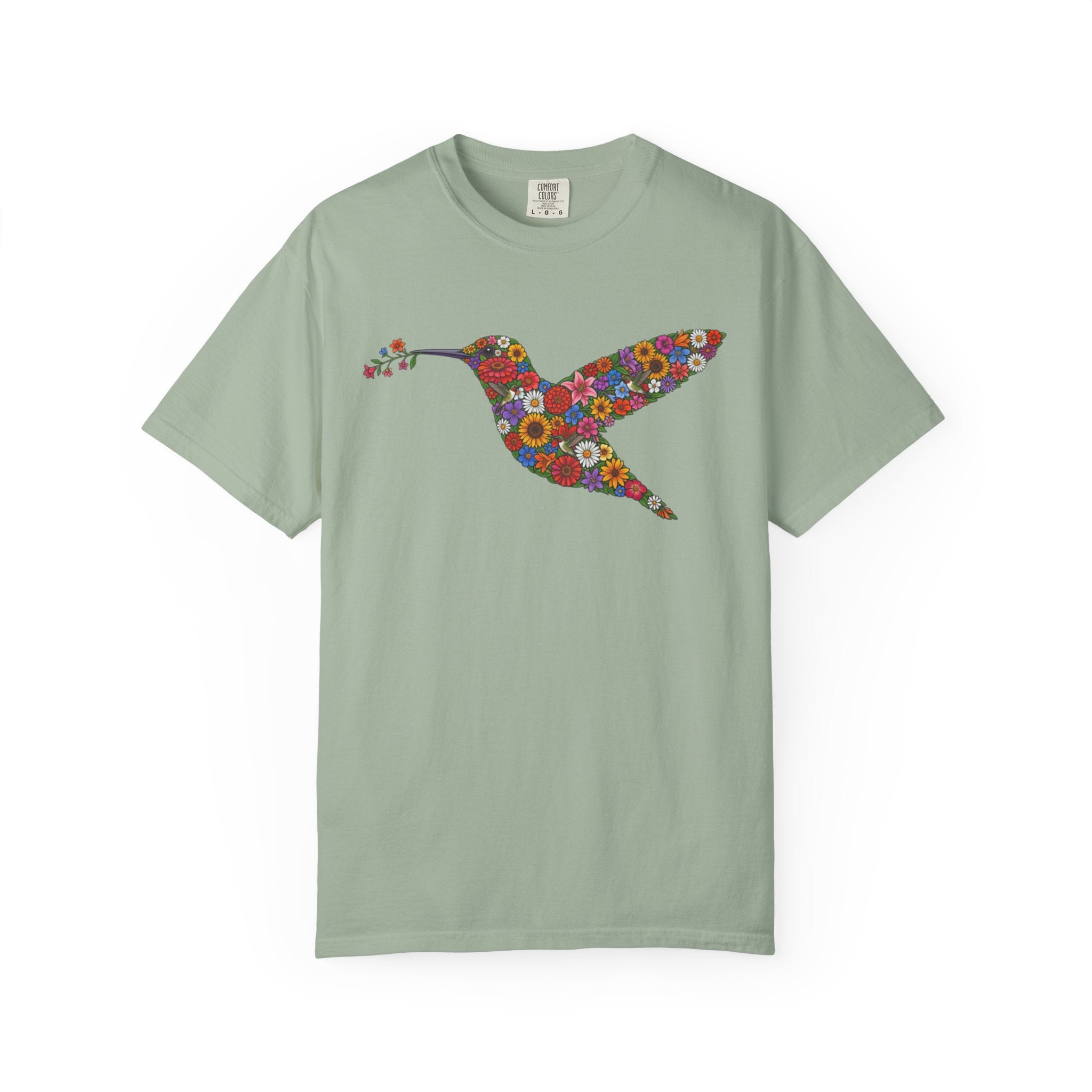 Floral Hummingbird T-Shirt