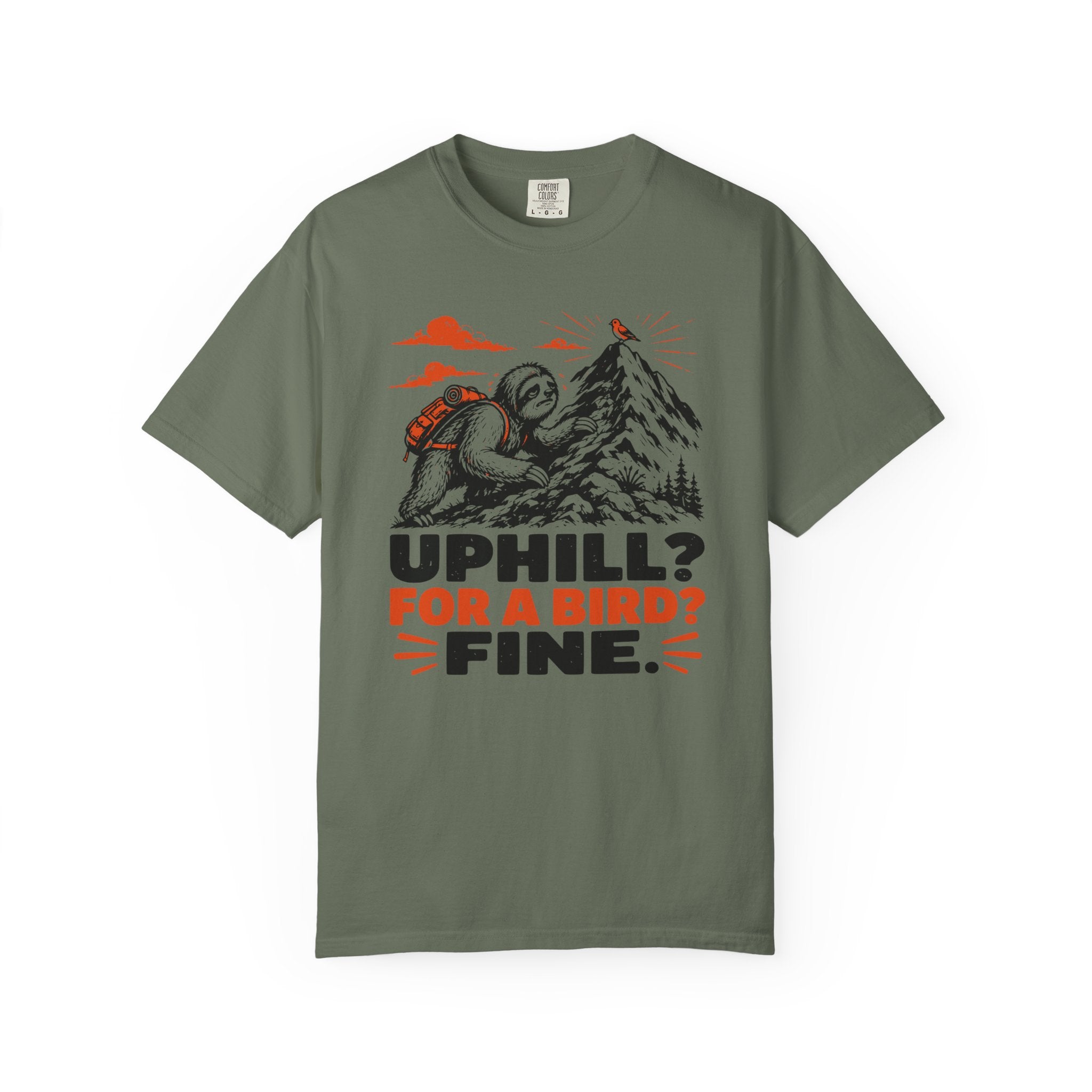 Uphill For A Bird Fine T-Shirt