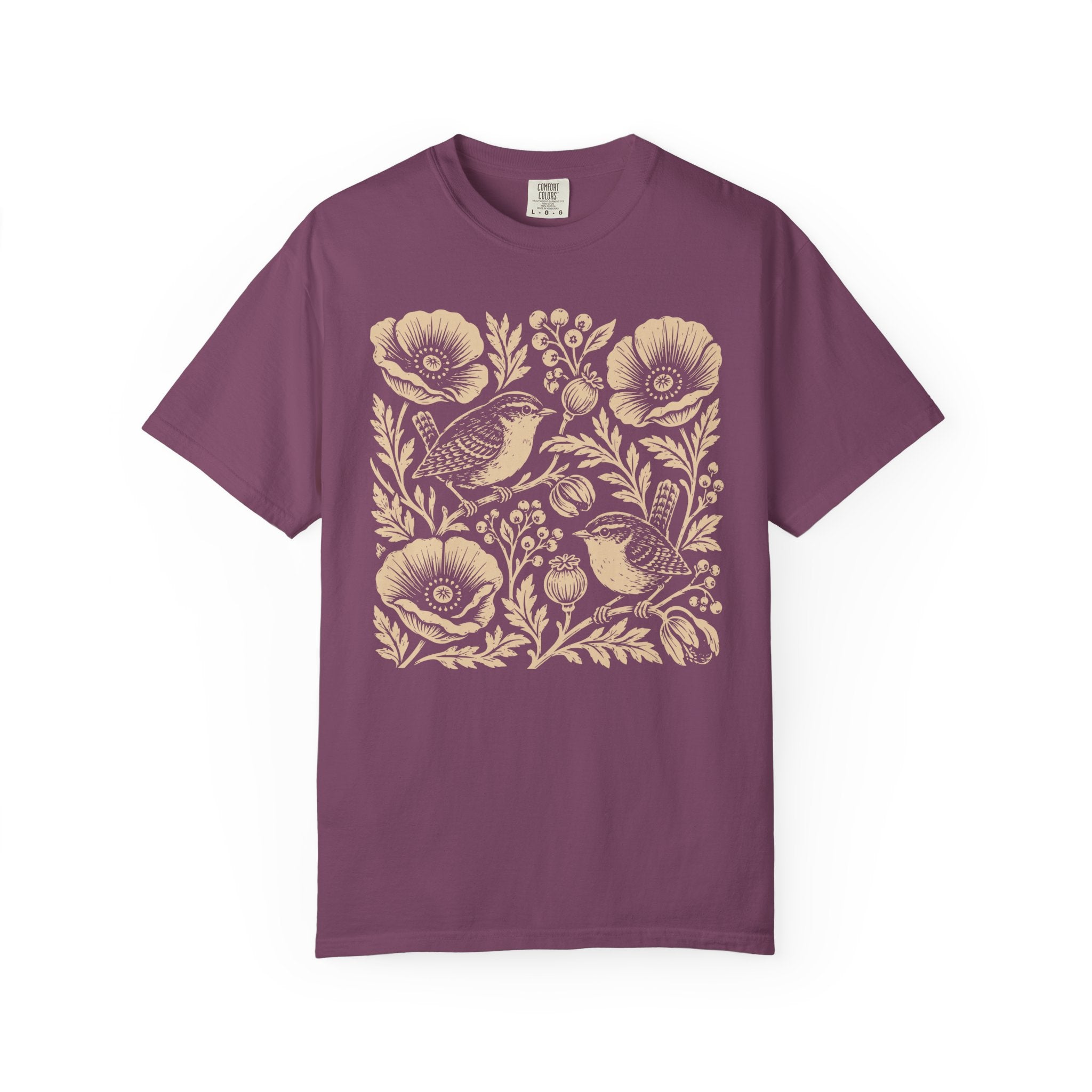 Wrens And Poppies T-Shirt