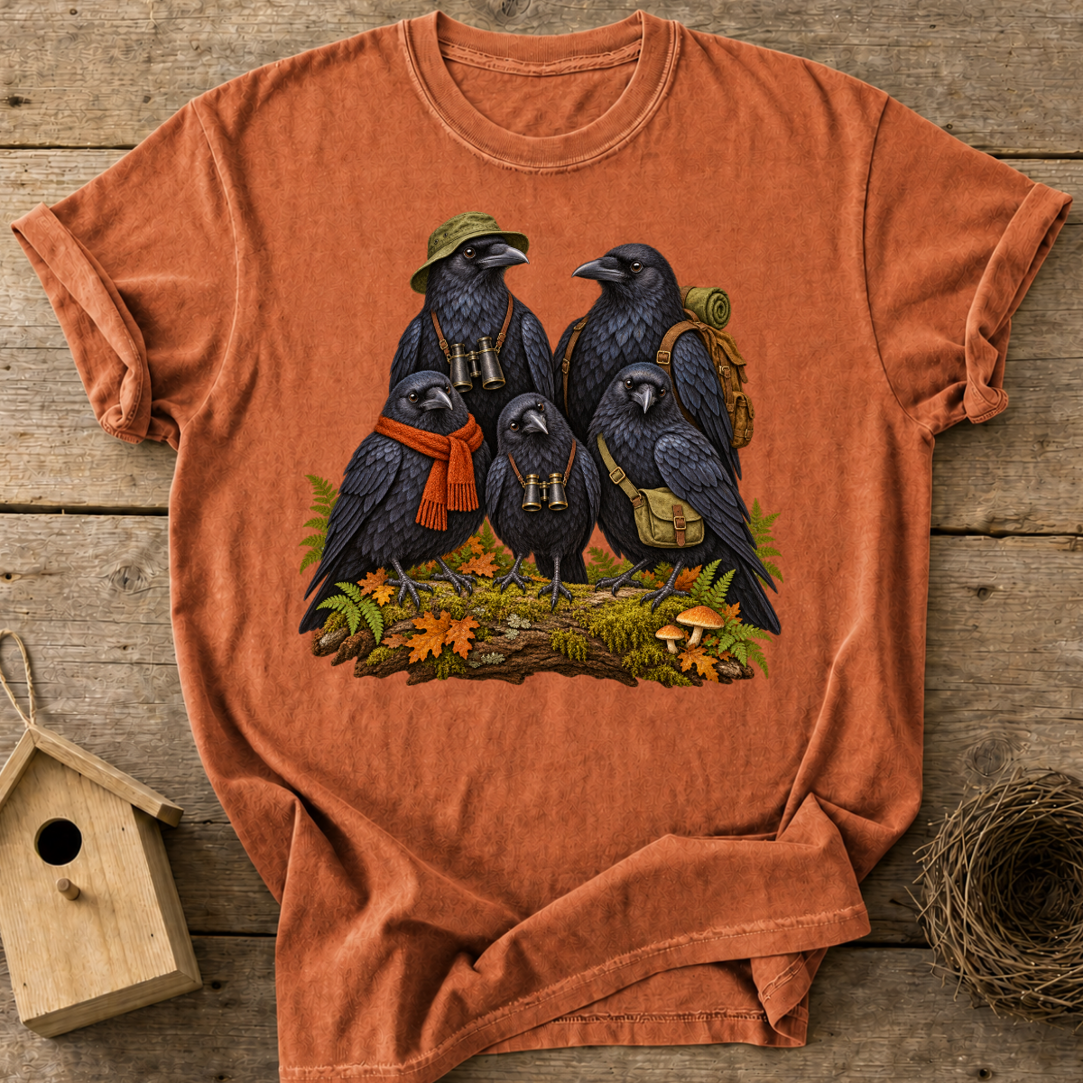 Raven Birdwatching Crew T-Shirt
