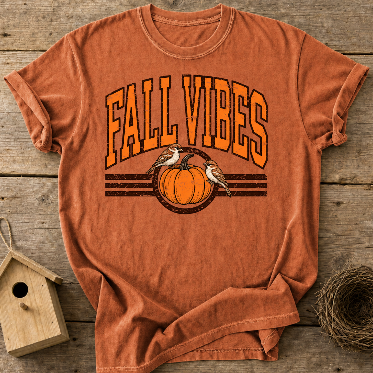 Fall Vibes Bird T-Shirt