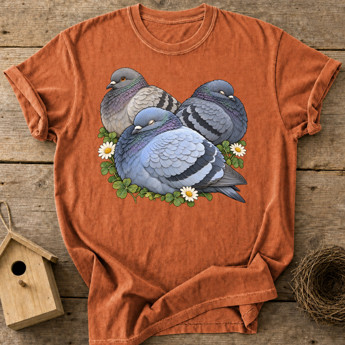 Napping Pigeons T-Shirt