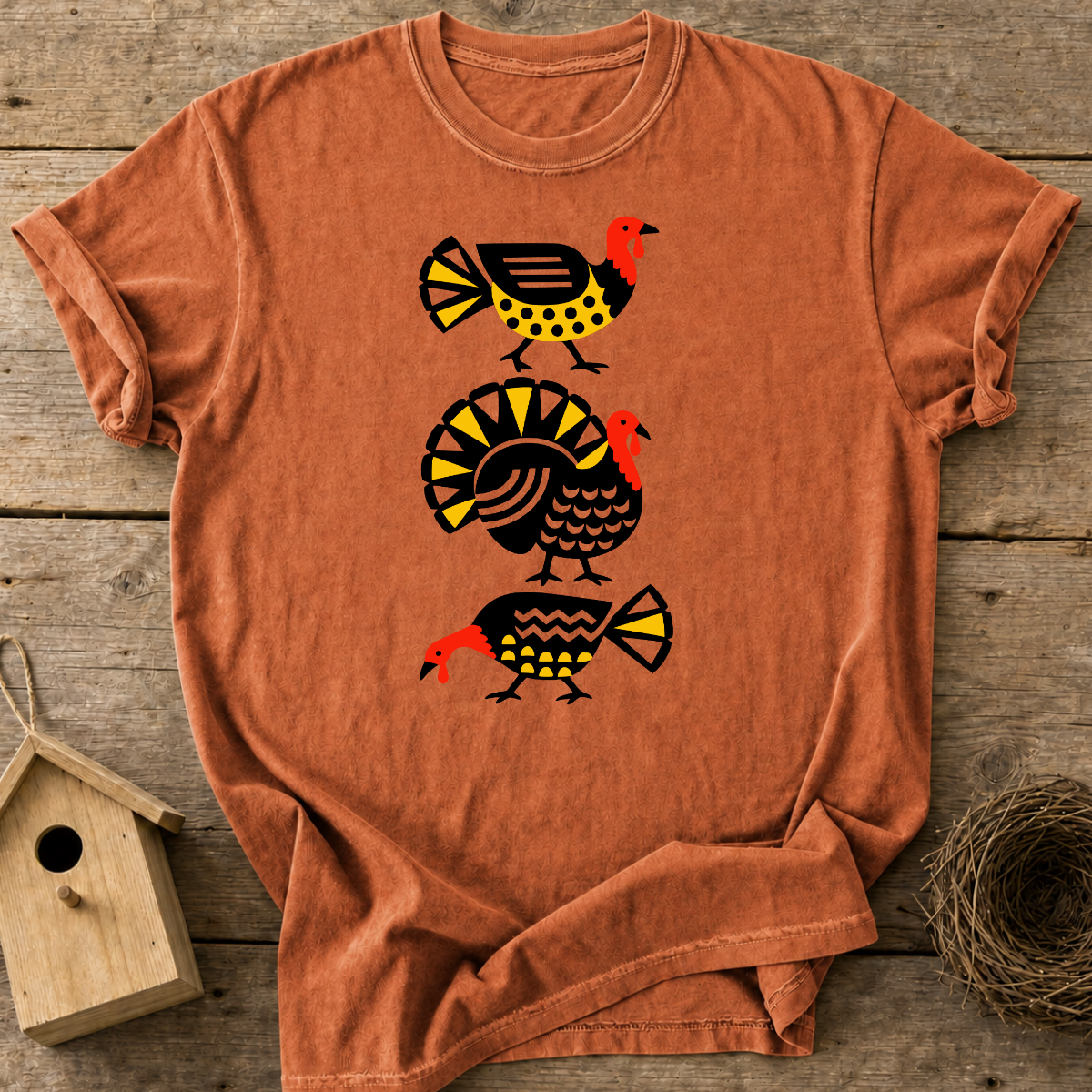 Folk Art Turkey T-Shirt