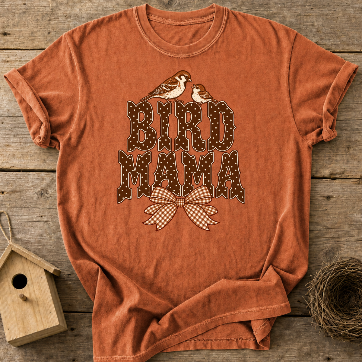 Bird Mama Bow T-Shirt