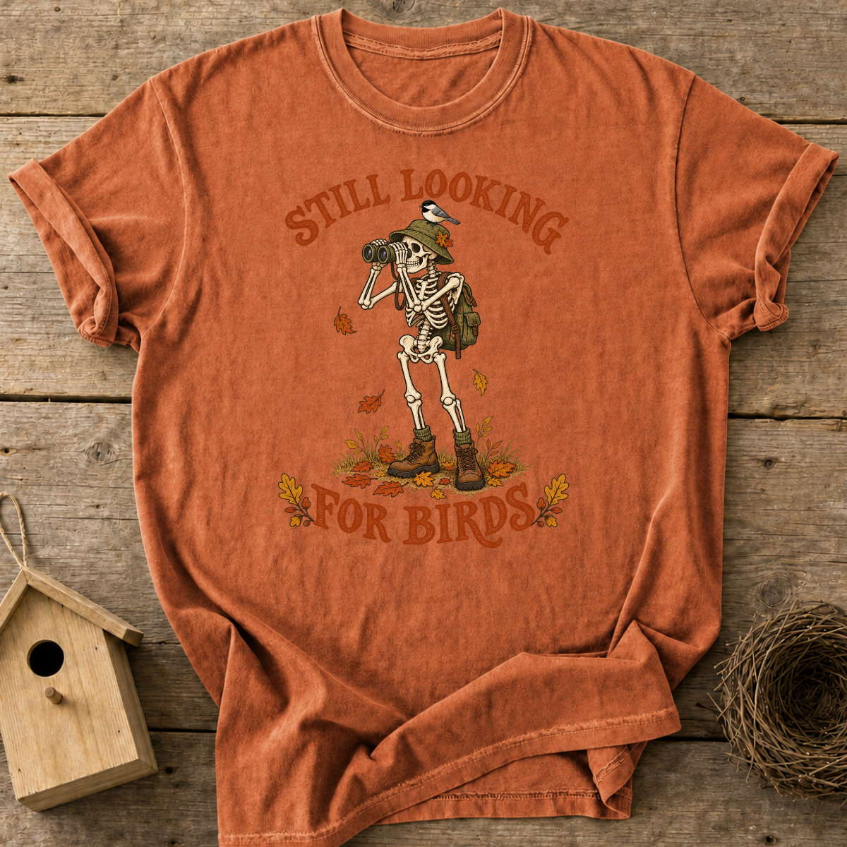 Skeleton Birder T-Shirt