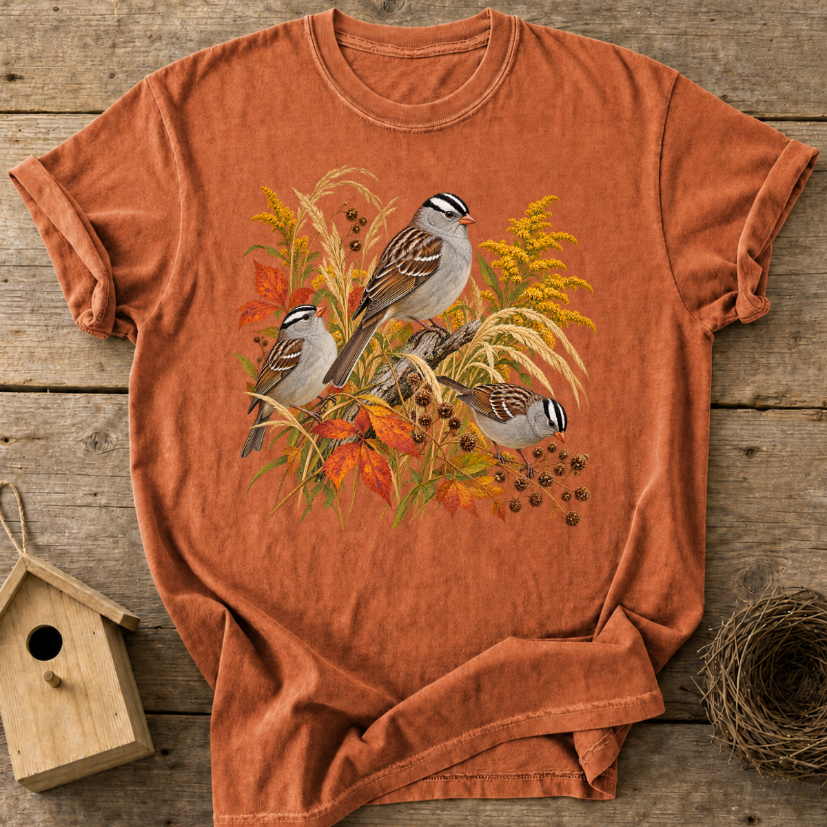 Fall White-Crowned Sparrow T-Shirt