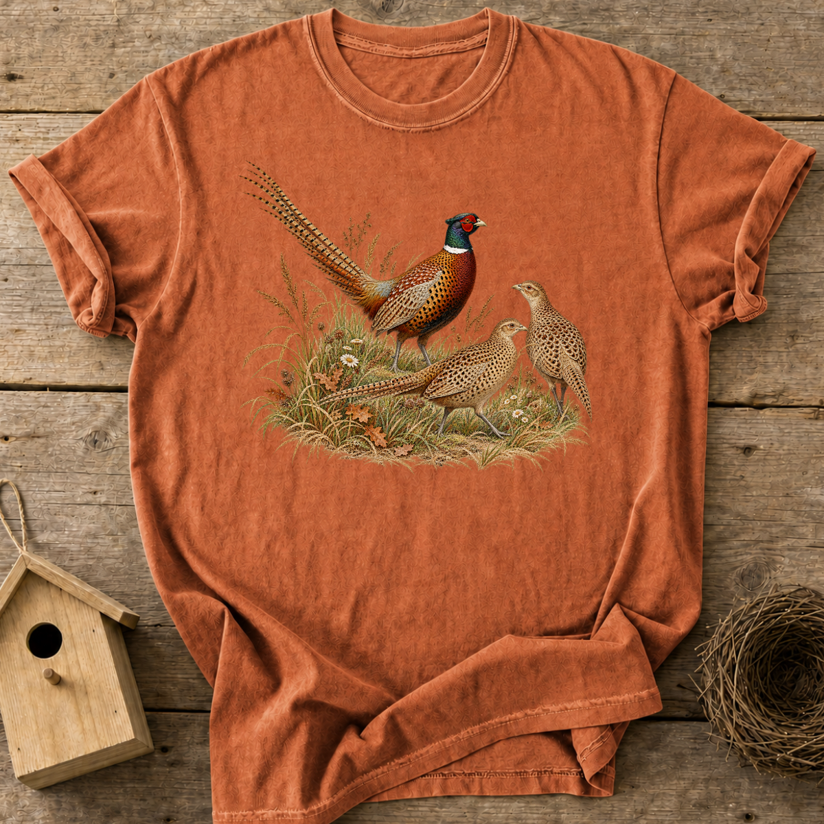 Meadow Pheasants T-Shirt