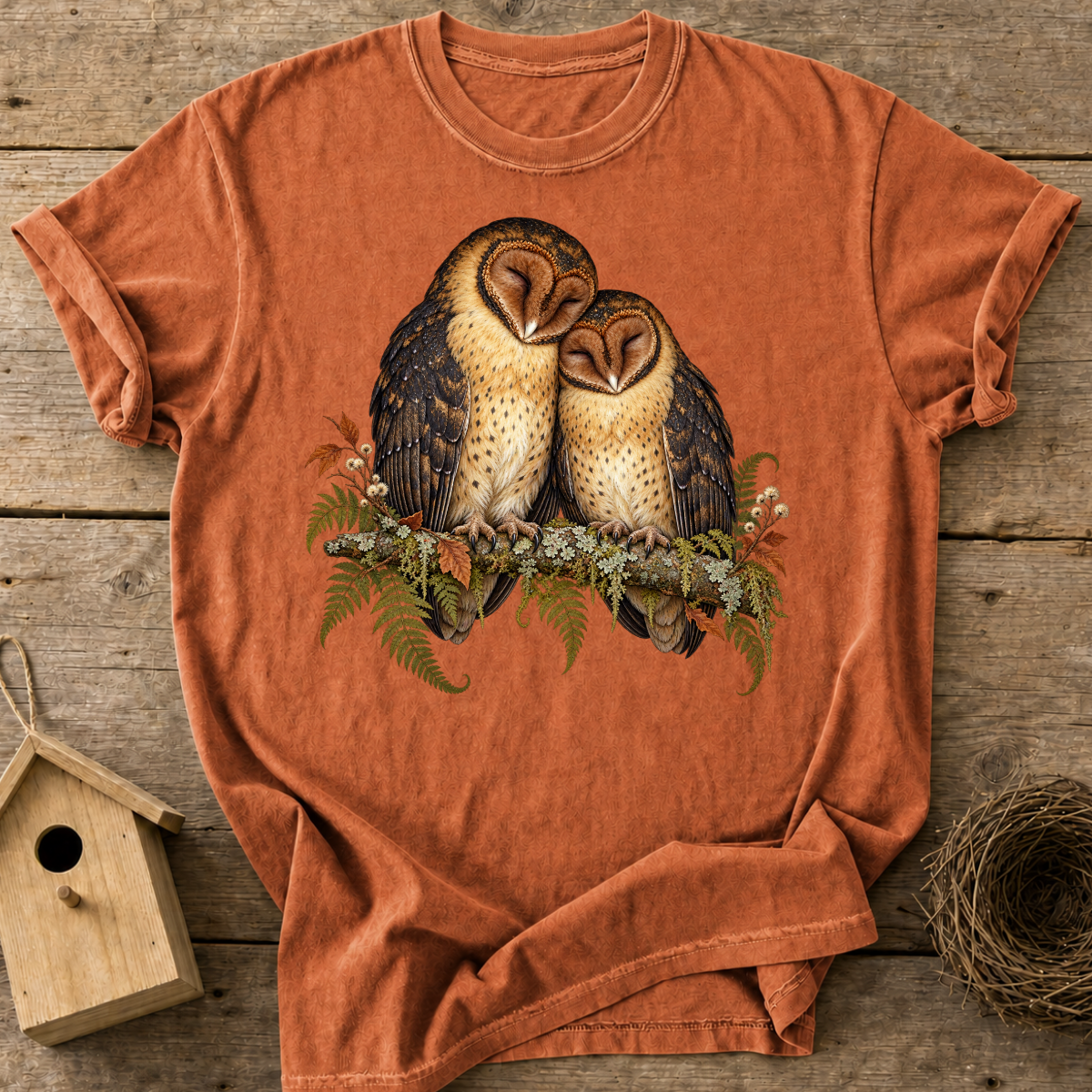 Cozy Barn Owls T-Shirt