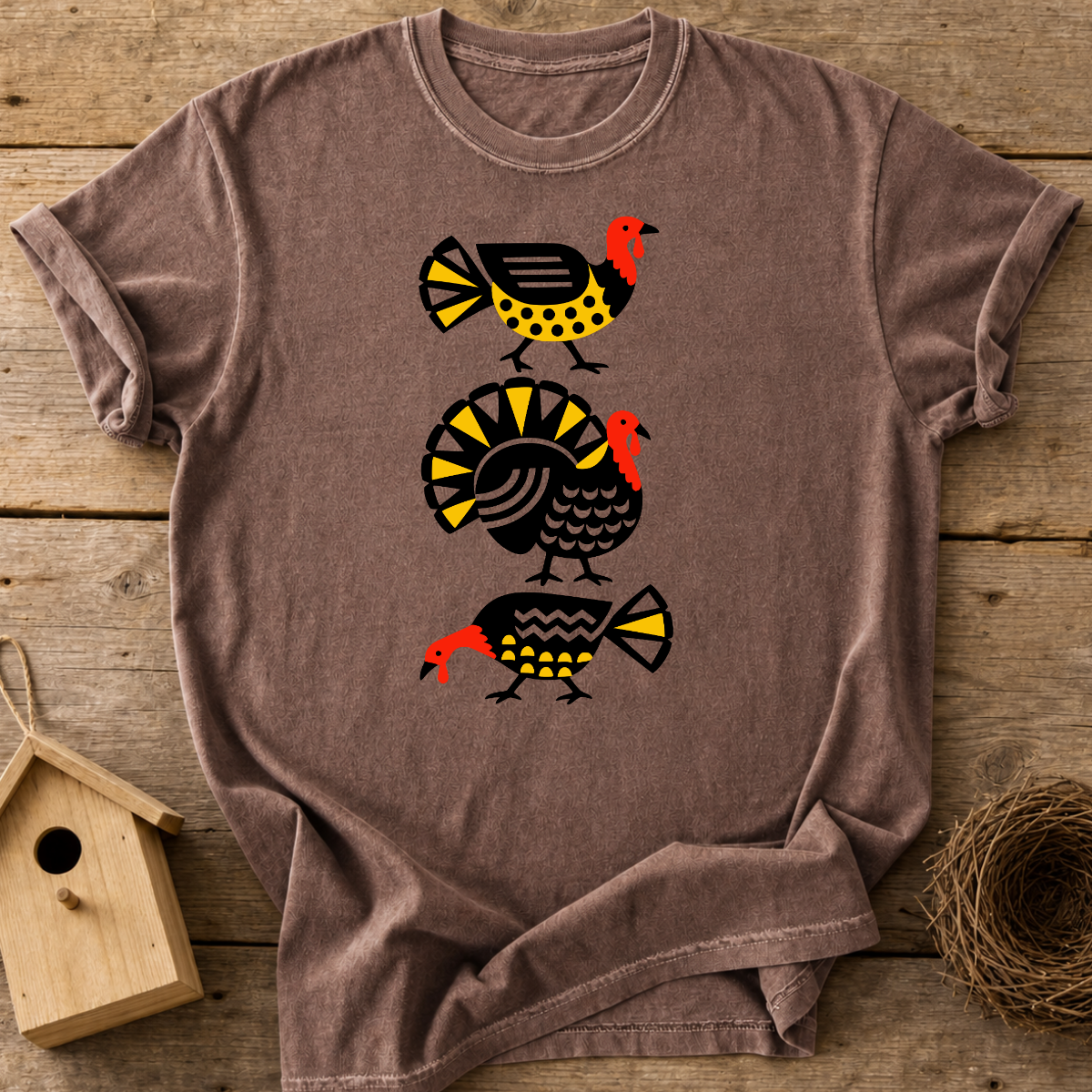 Folk Art Turkey T-Shirt