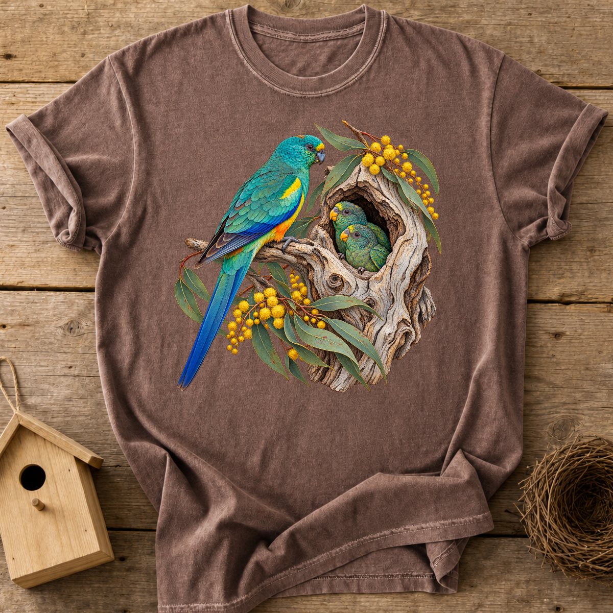 Parrot Family Nest T-Shirt