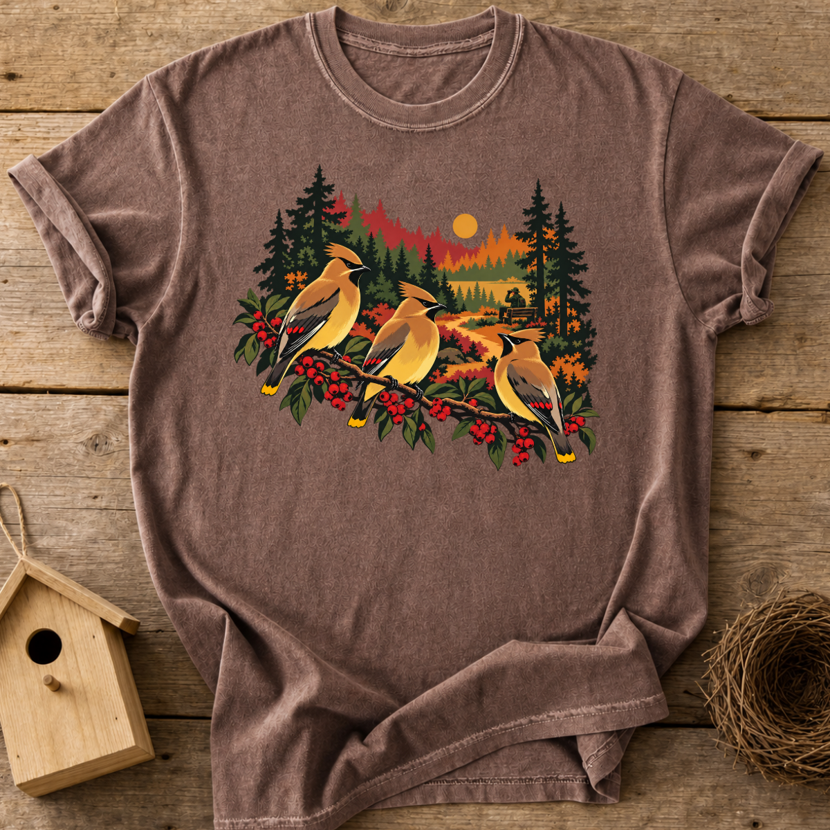 Autumn Waxwings T-Shirt