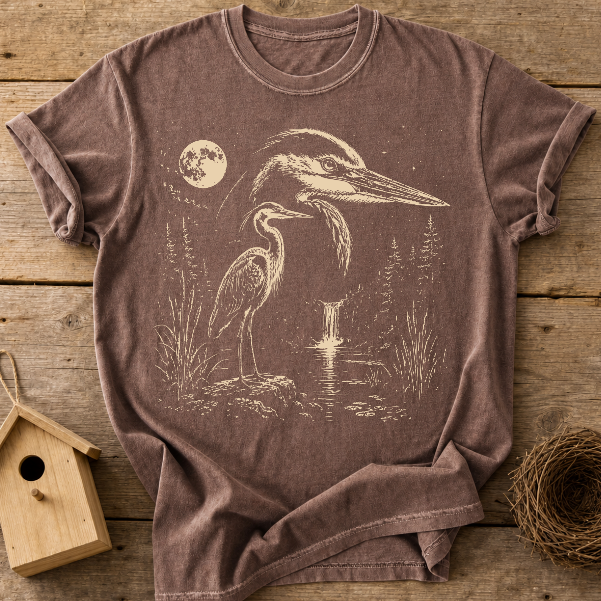 Heron Moon T-Shirt
