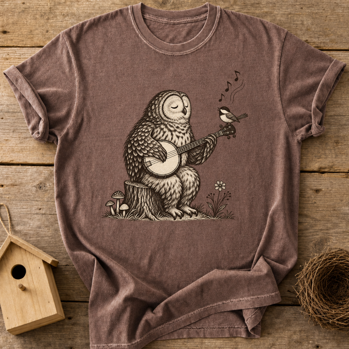 Banjo Owl T-Shirt