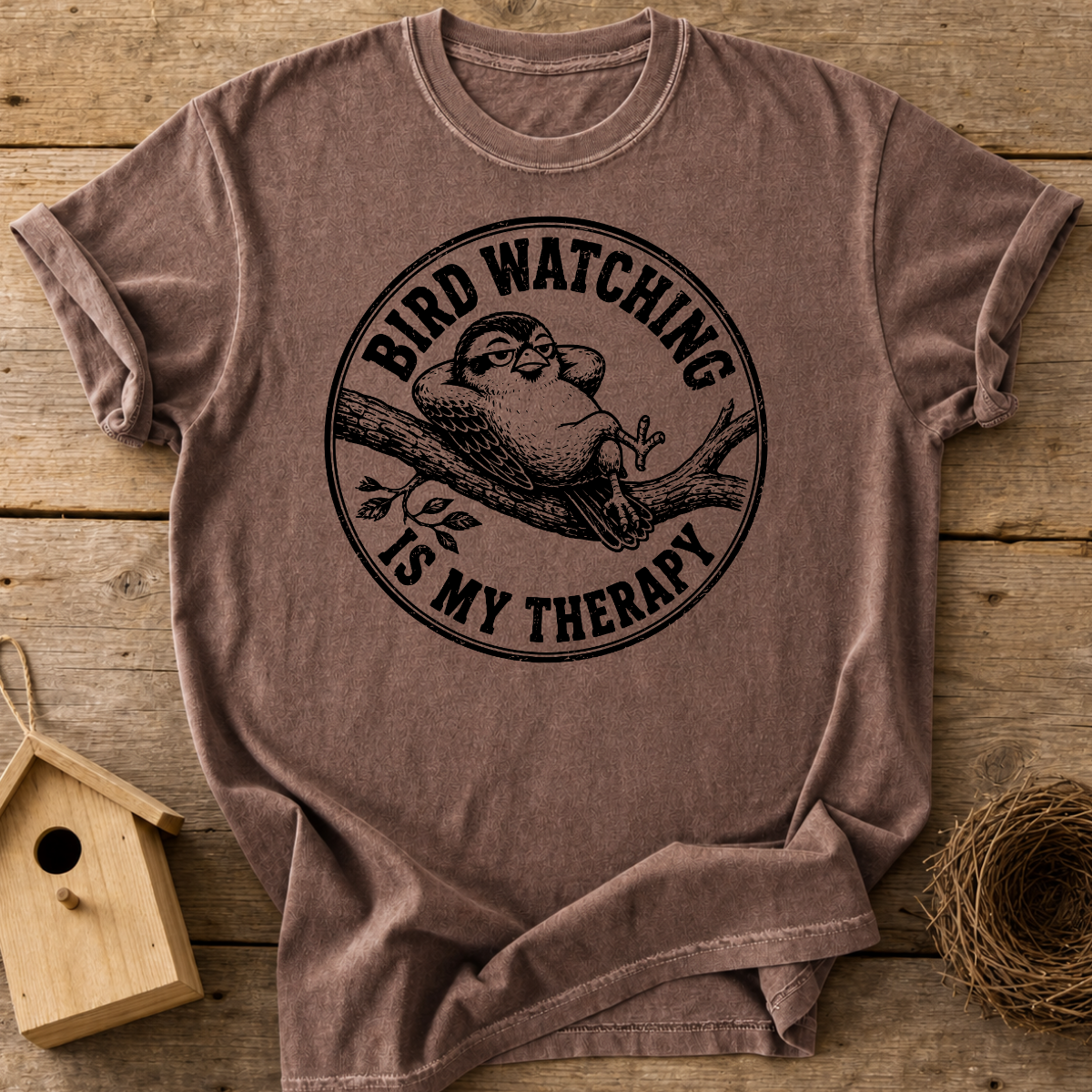 Bird Watching Is My Therapy T-Shirt