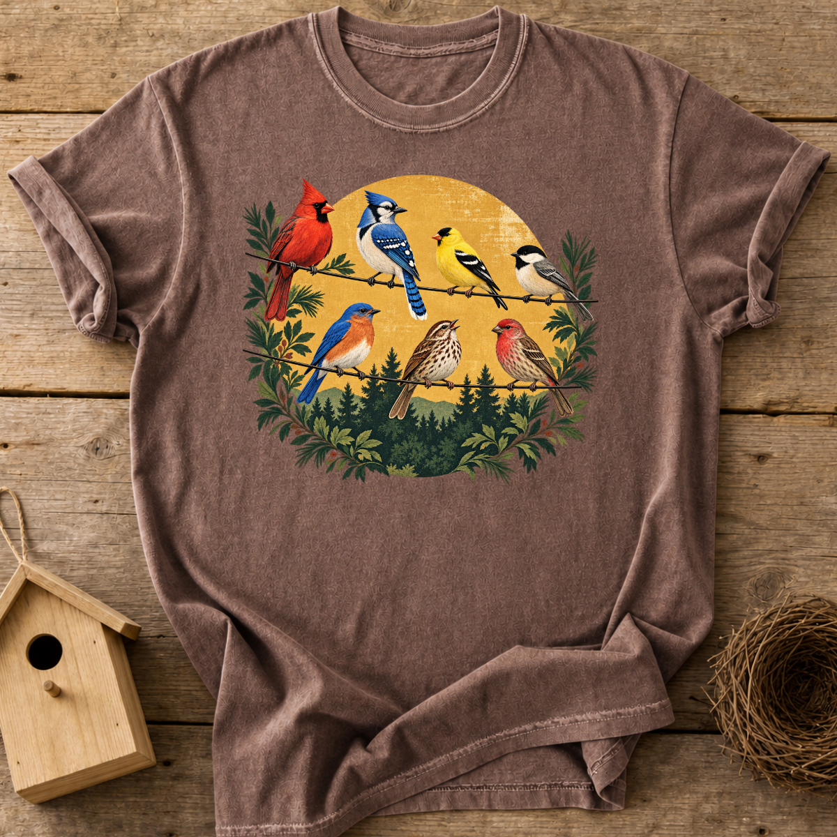 Backyard Bird Gathering T-Shirt