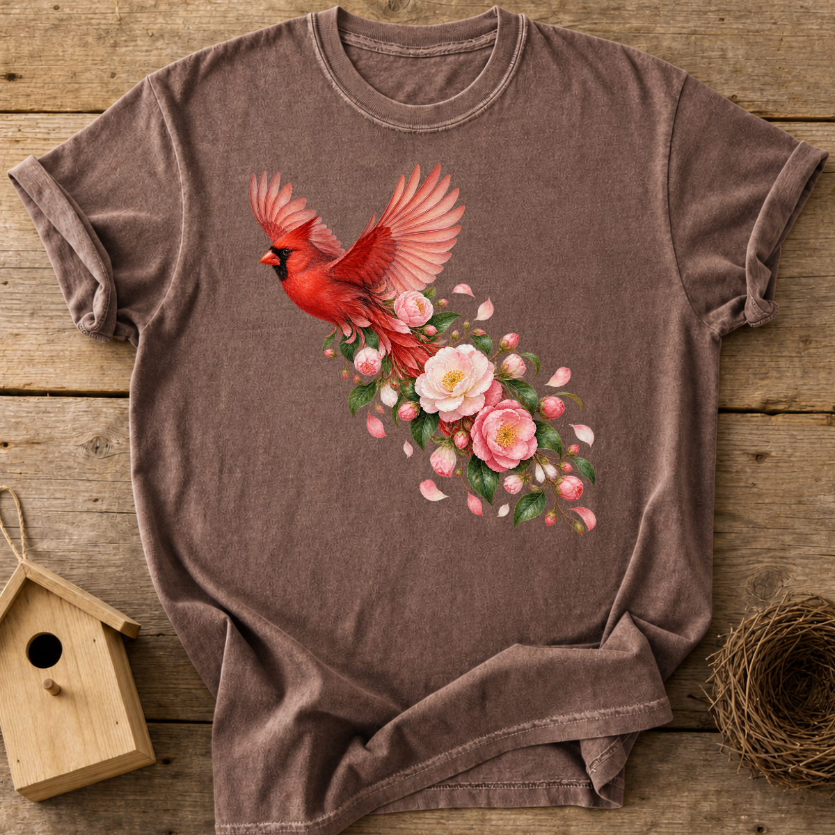 Cardinal Blossom Flight T-Shirt