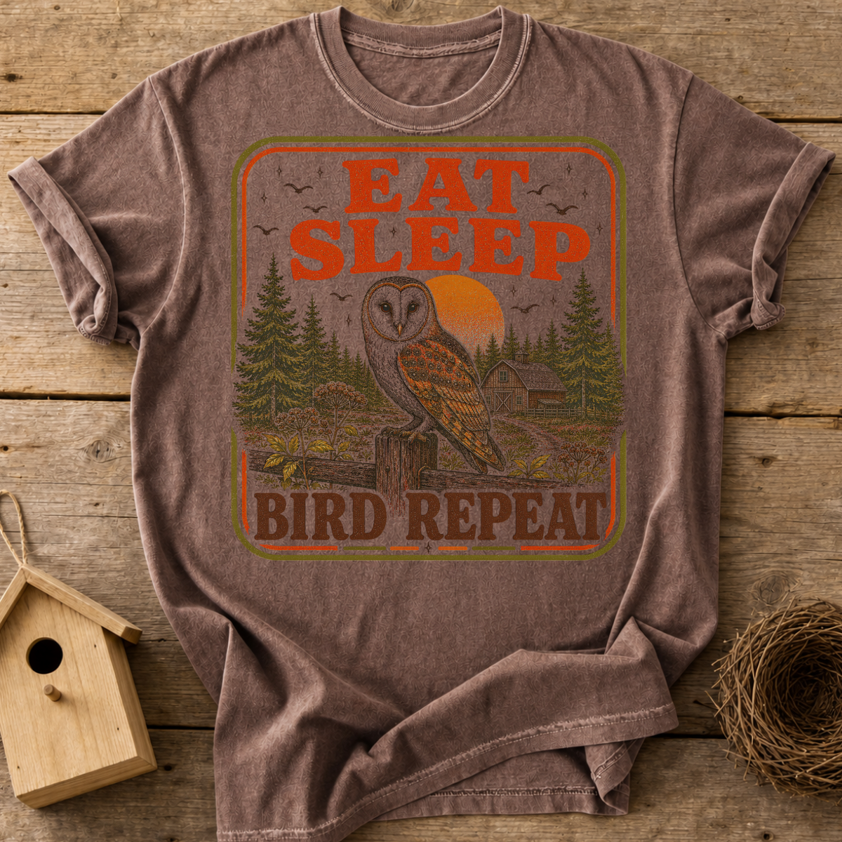 Eat Sleep Bird Repeat T-Shirt