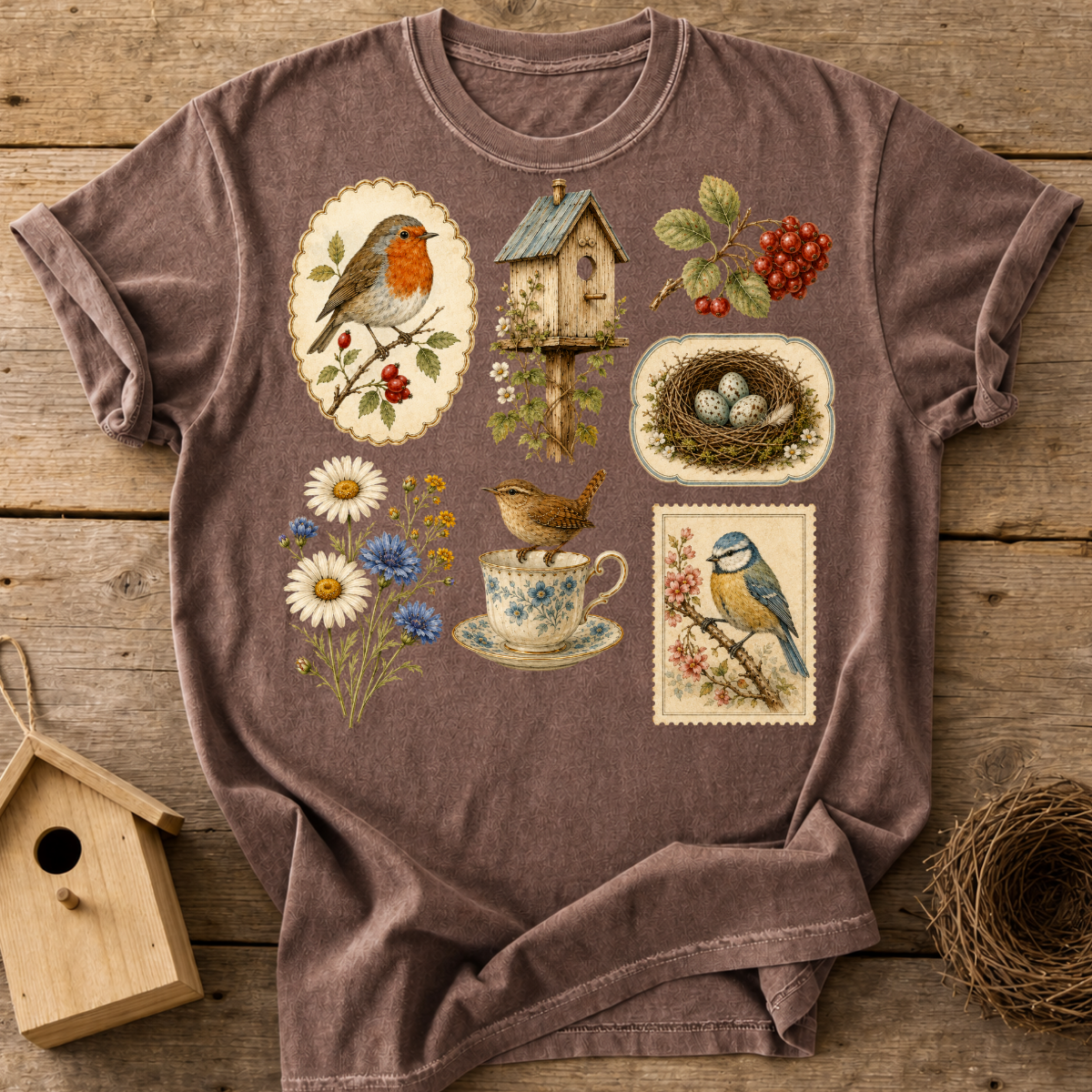 Bird Ephemera T-Shirt