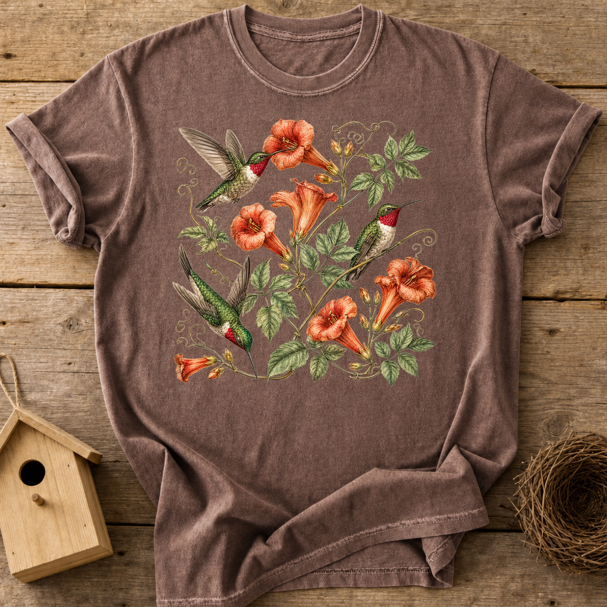 Botanical Hummingbird T-Shirt
