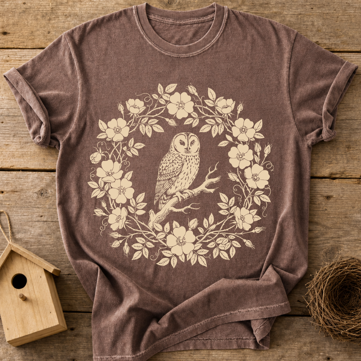 Owl Wreath T-Shirt
