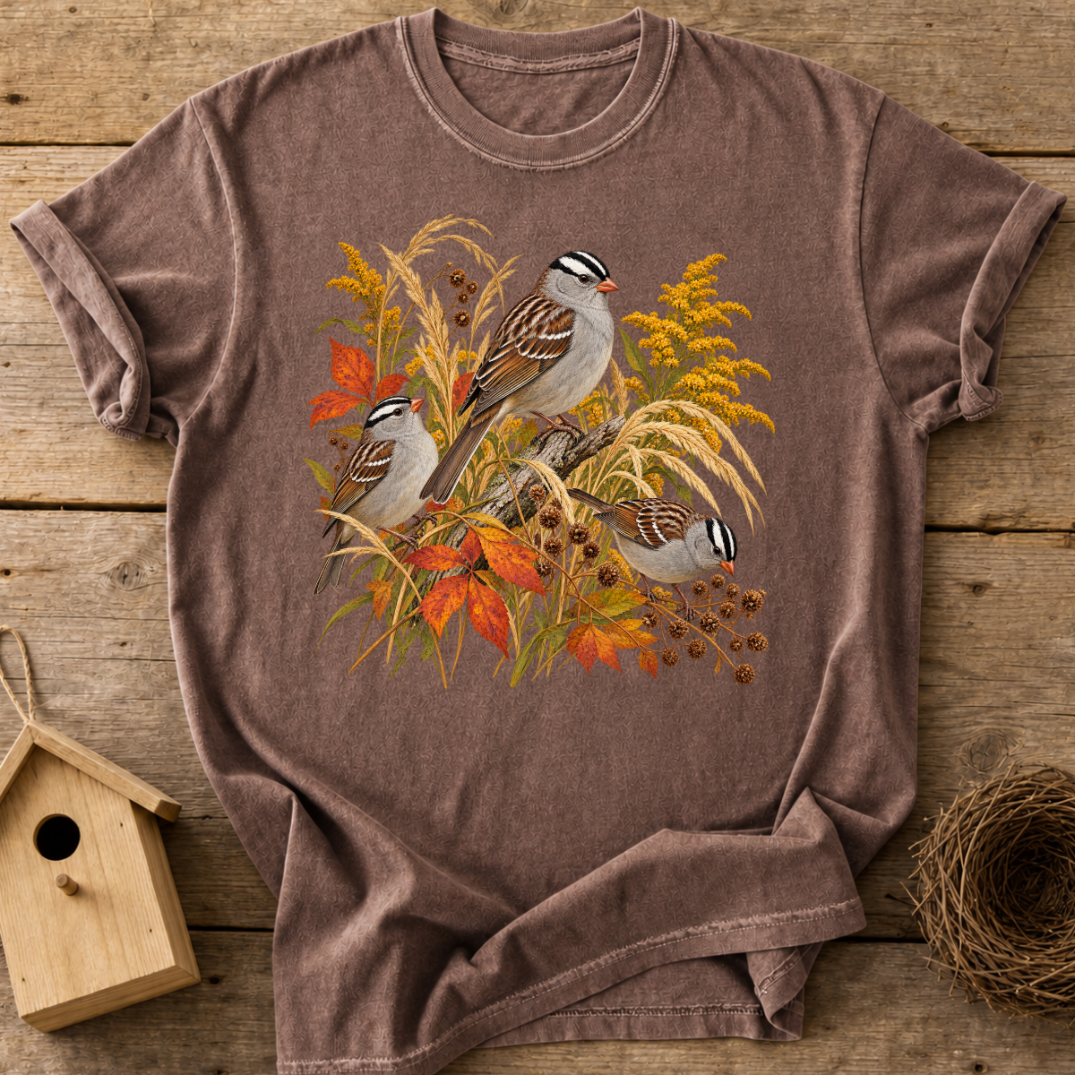 Fall White-Crowned Sparrow T-Shirt
