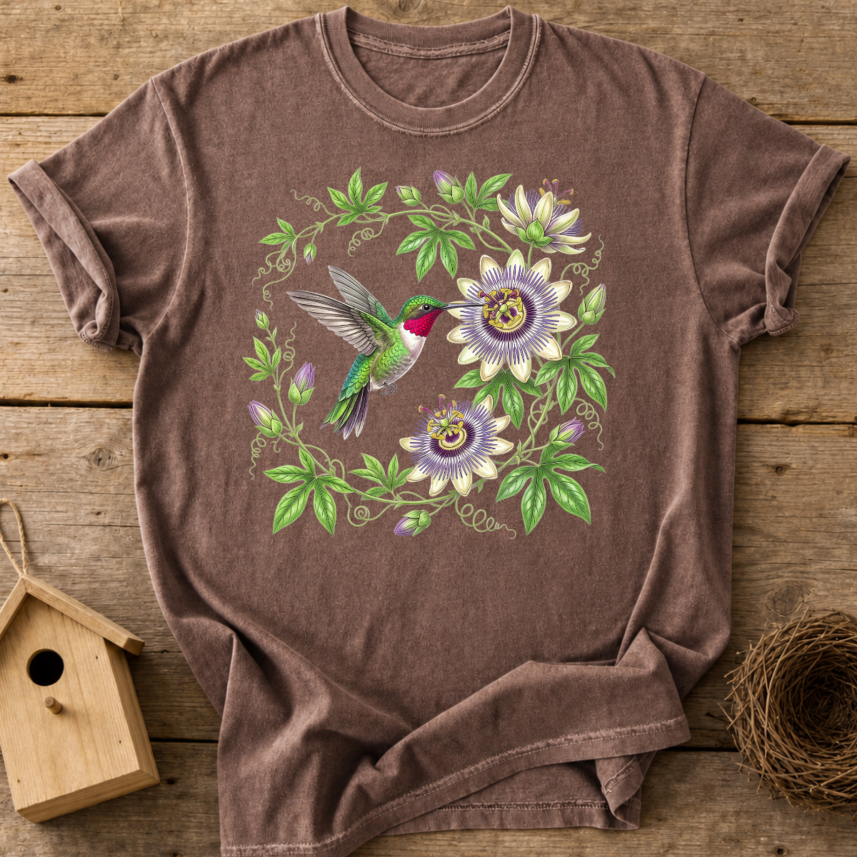 Hummingbird Passionflower T-Shirt