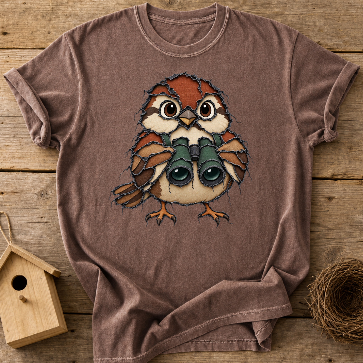 Little Sparrow Birder T-Shirt