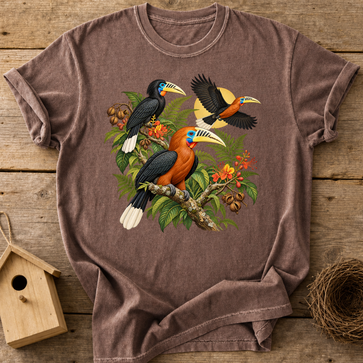 Rufous-Necked Hornbill T-Shirt