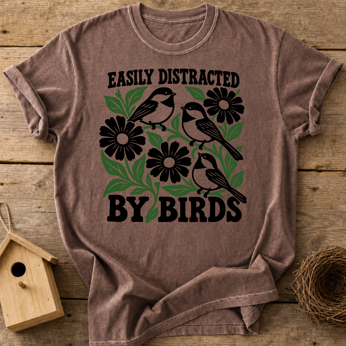 Easily Distracted Birding T-Shirt