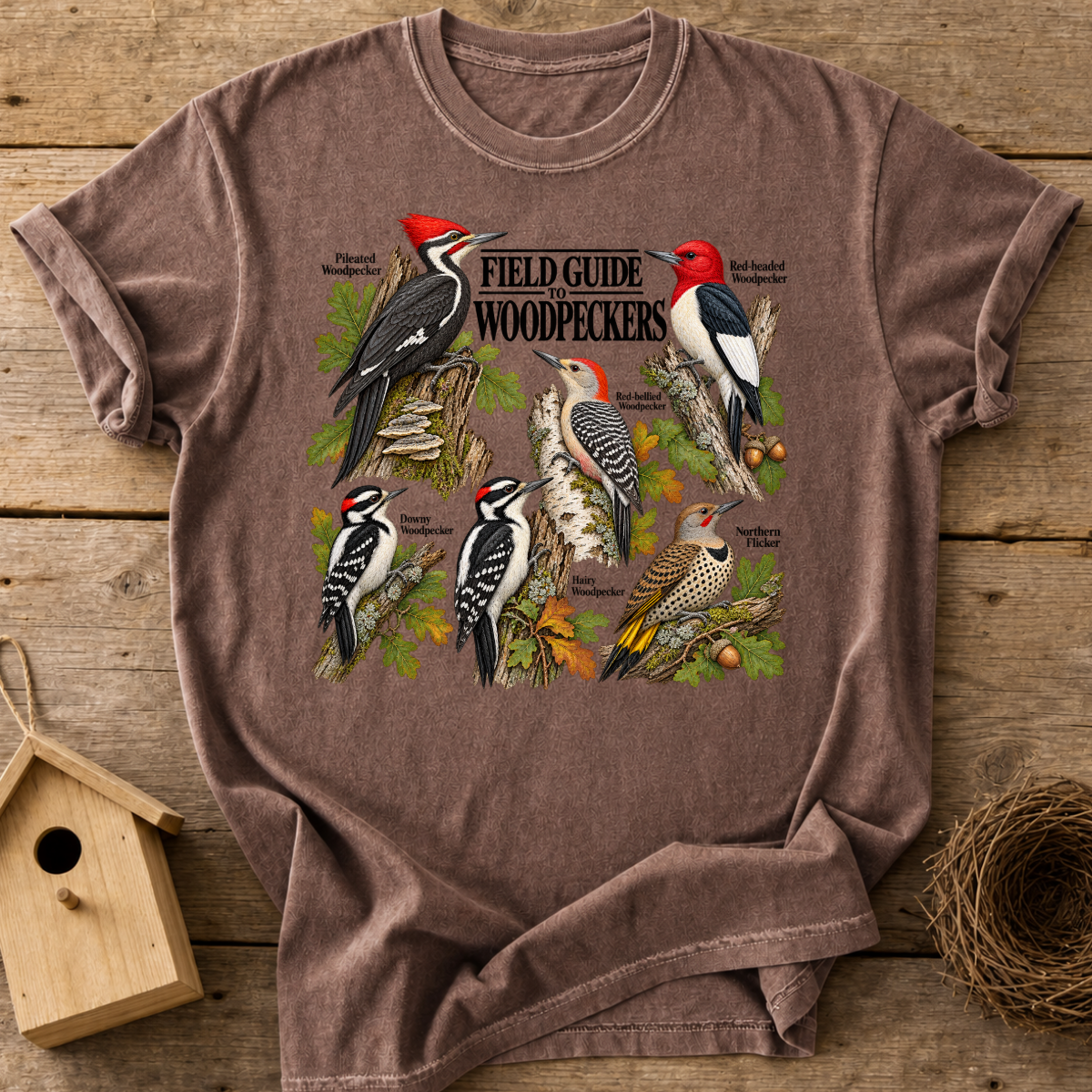 Woodpecker Field Guide T-Shirt