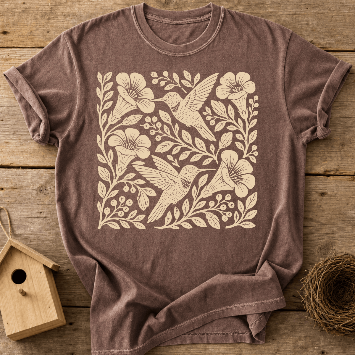 Folk Hummingbirds T-Shirt