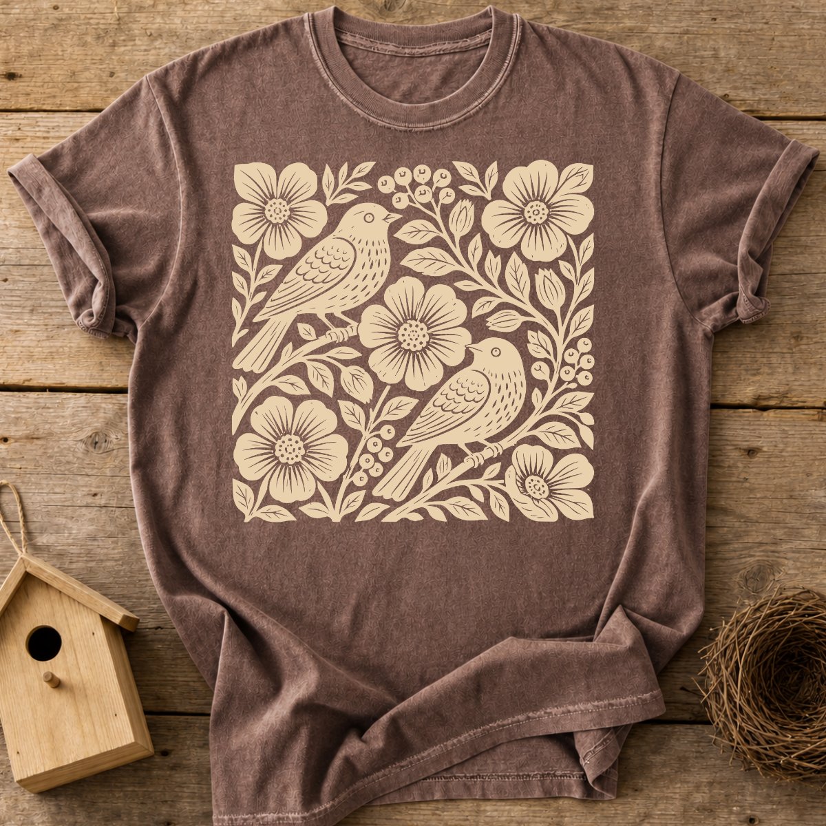 Birds And Roses T-Shirt