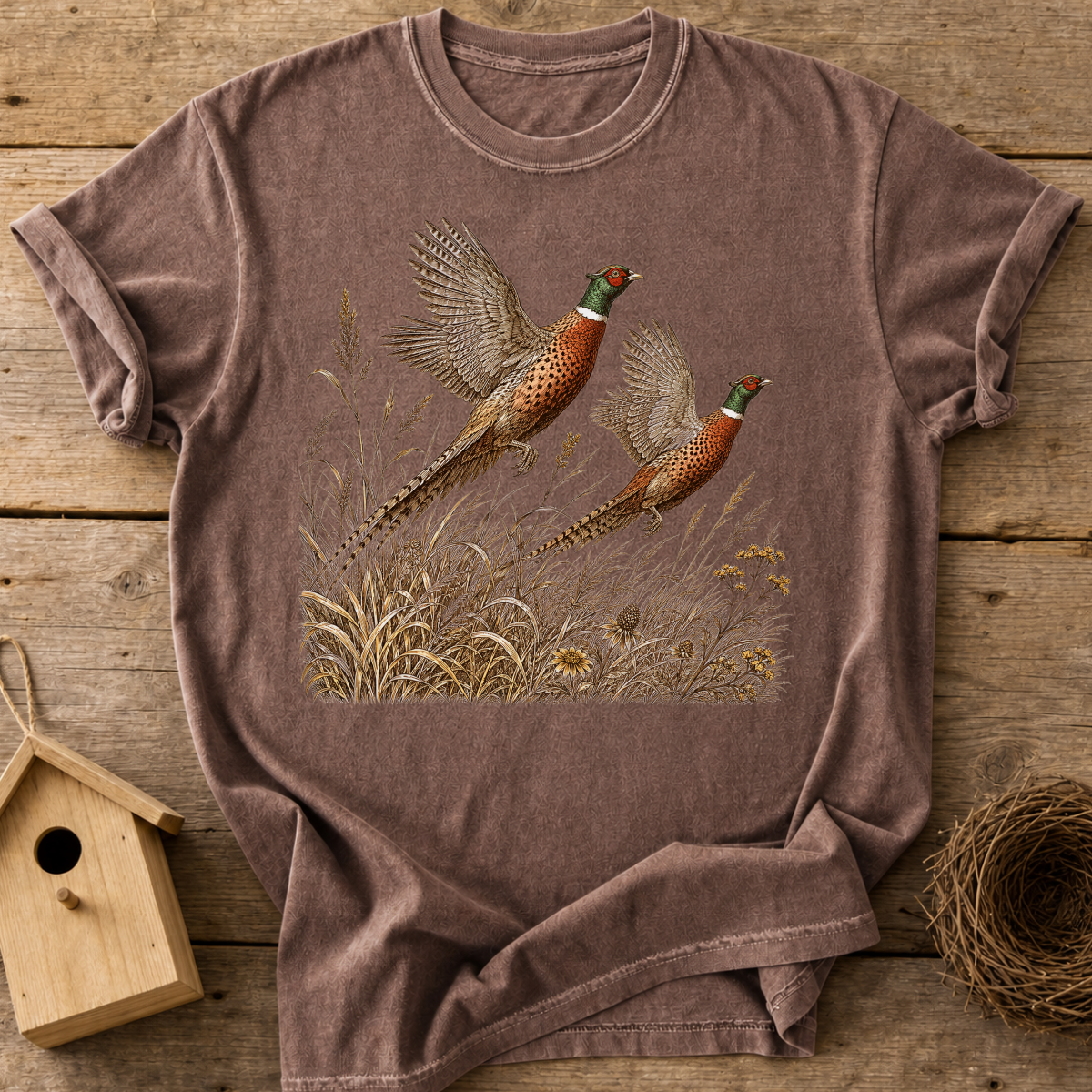 Pheasants In Flight T-Shirt