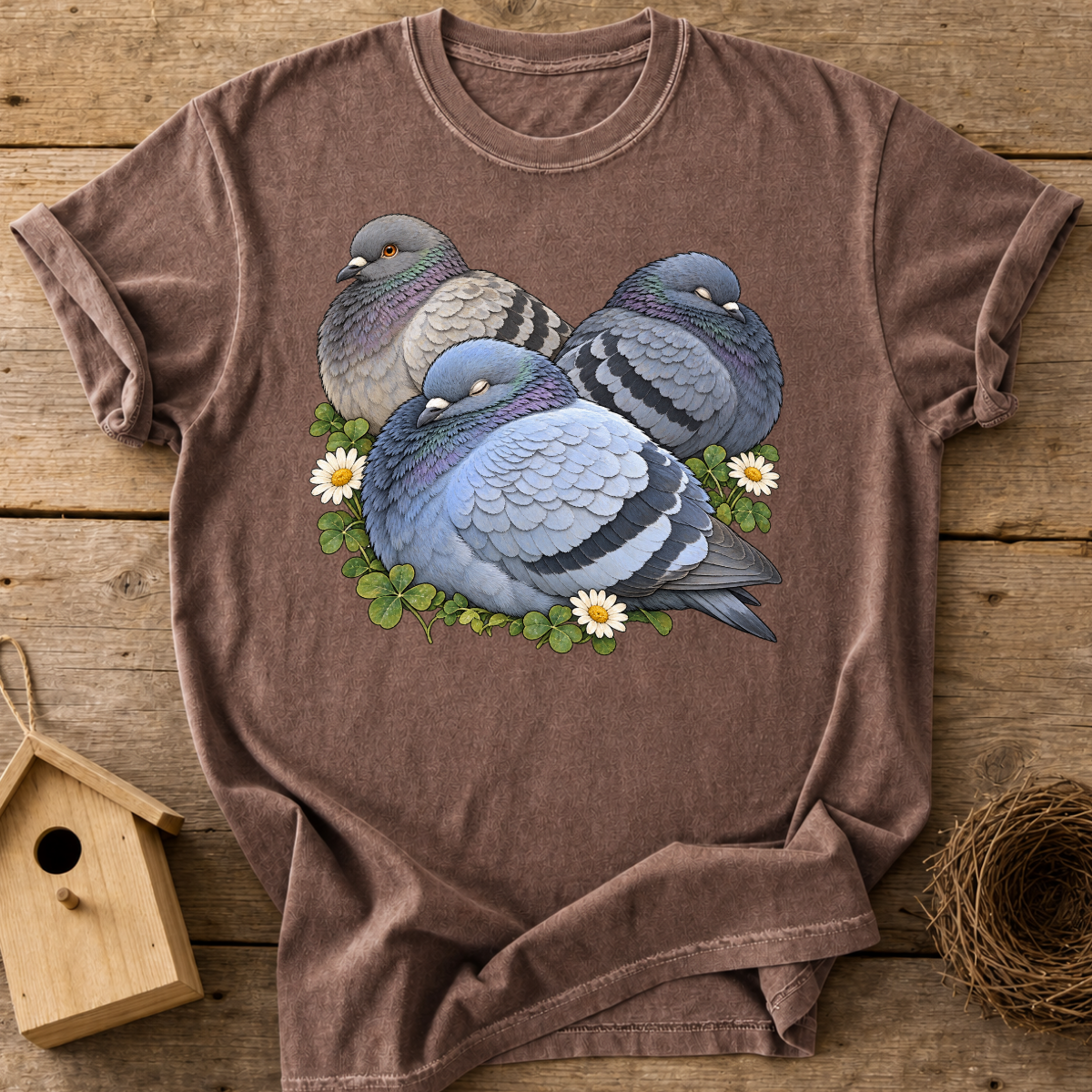 Napping Pigeons T-Shirt