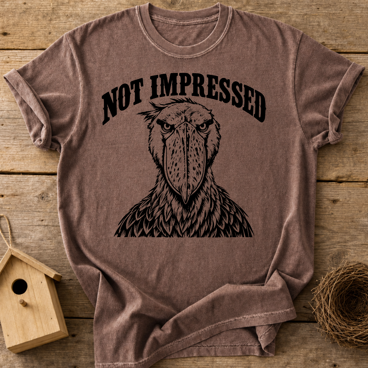 Not Impressed Shoebill T-Shirt