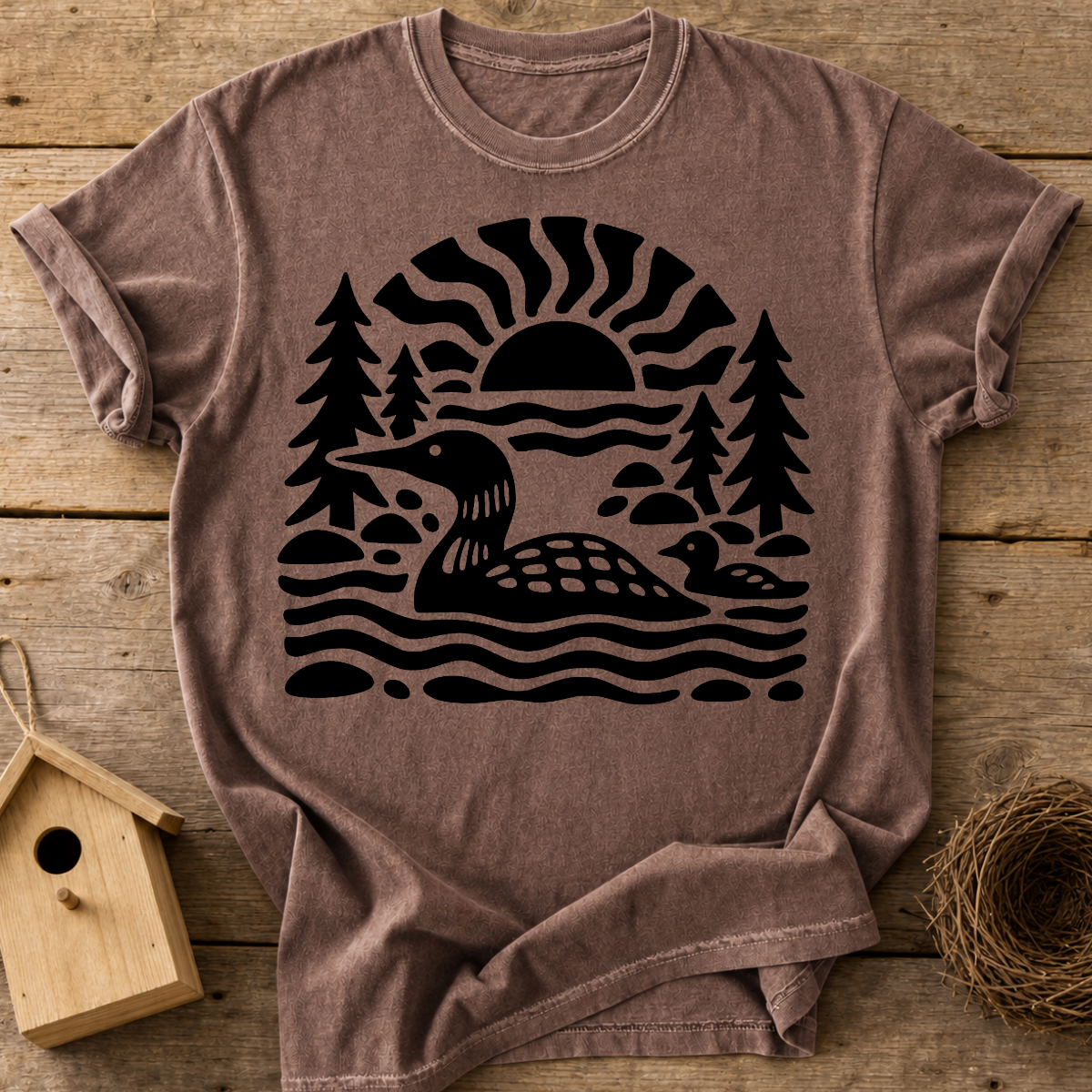 Loon Family Lake T-Shirt