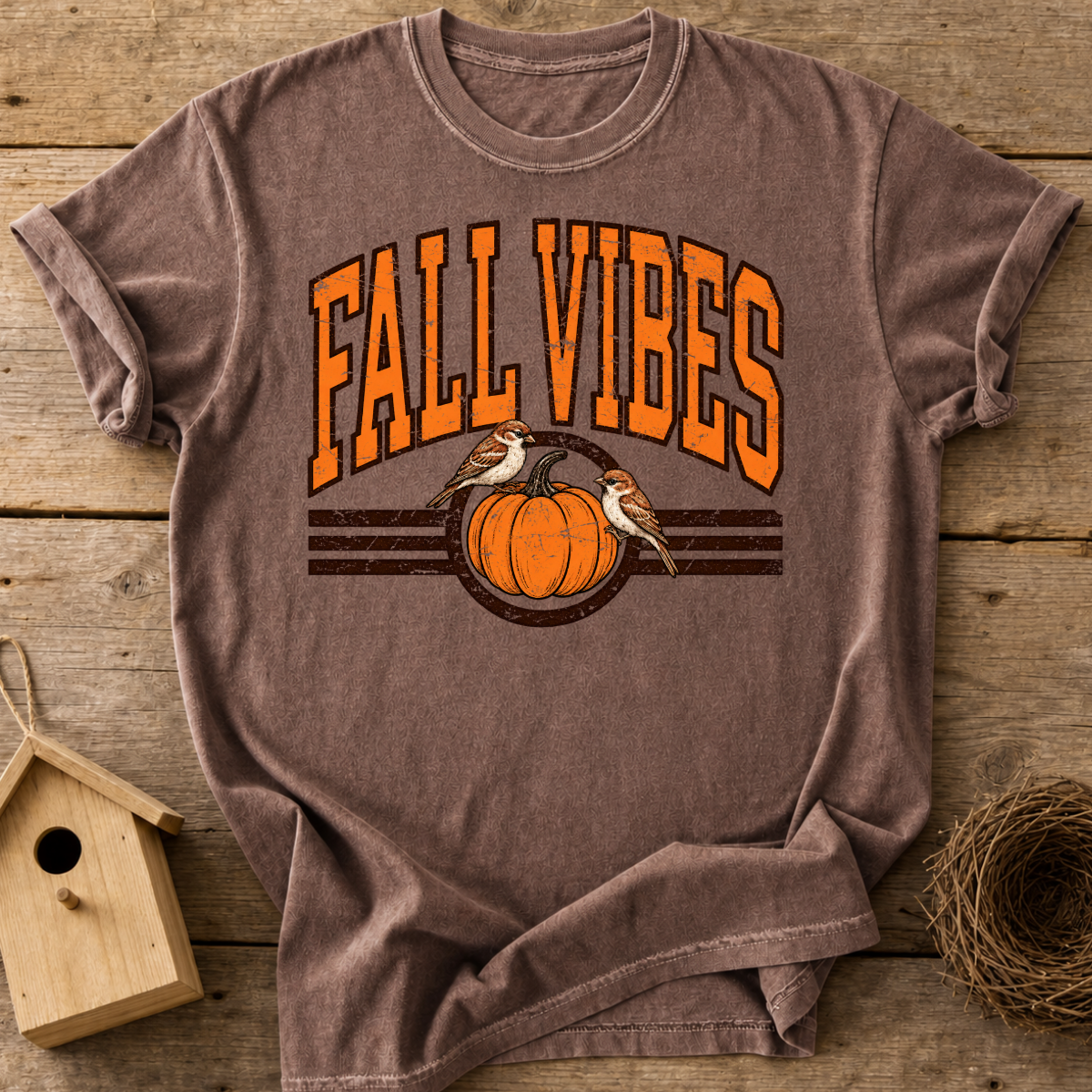 Fall Vibes Bird T-Shirt