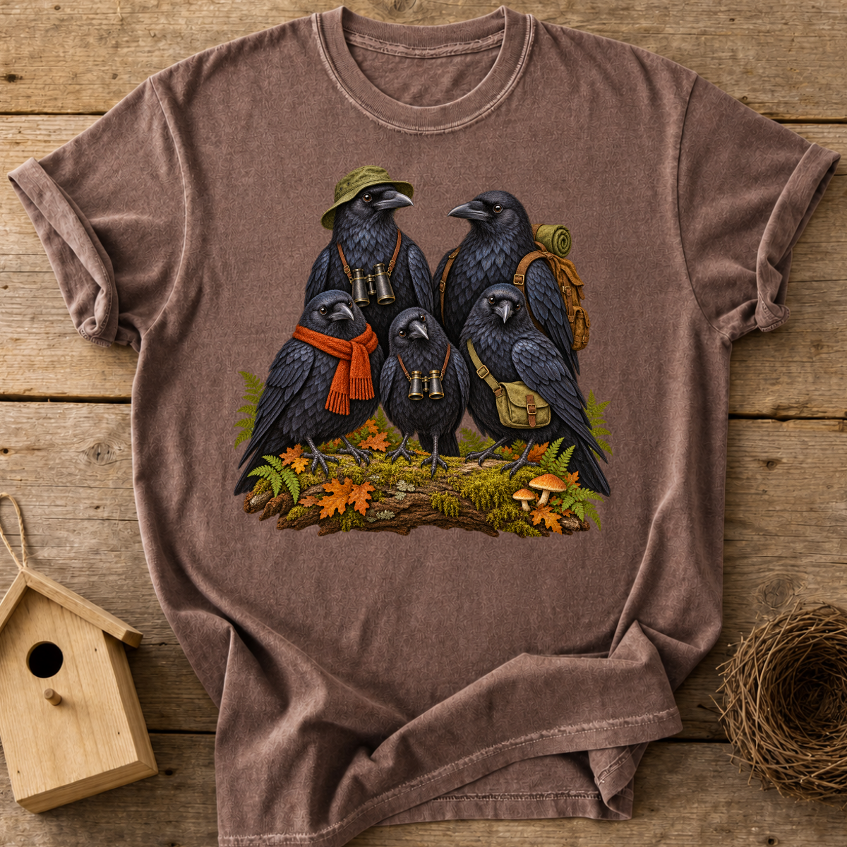 Raven Birdwatching Crew T-Shirt