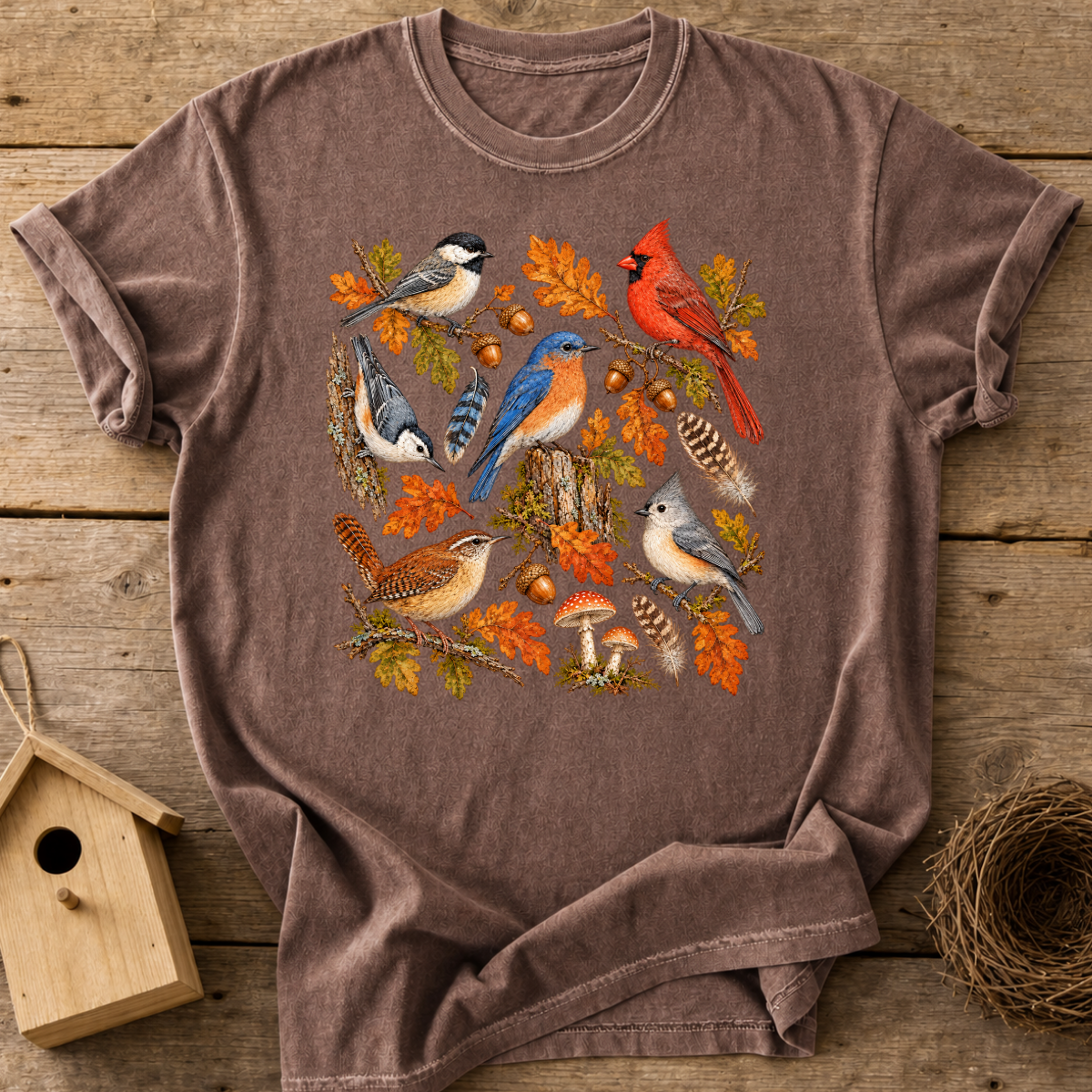 Fall Backyard Birds T-Shirt