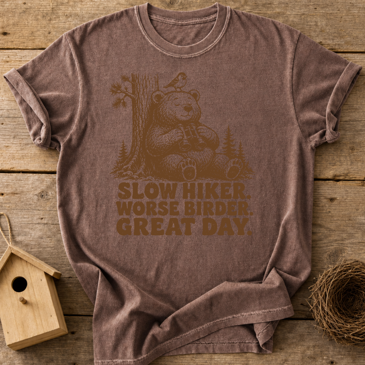 Slow Hiker Worse Birder T-Shirt