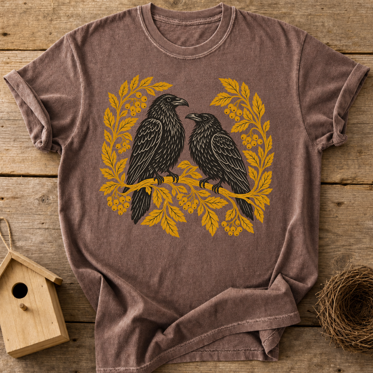 Fall Raven Couple T-Shirt