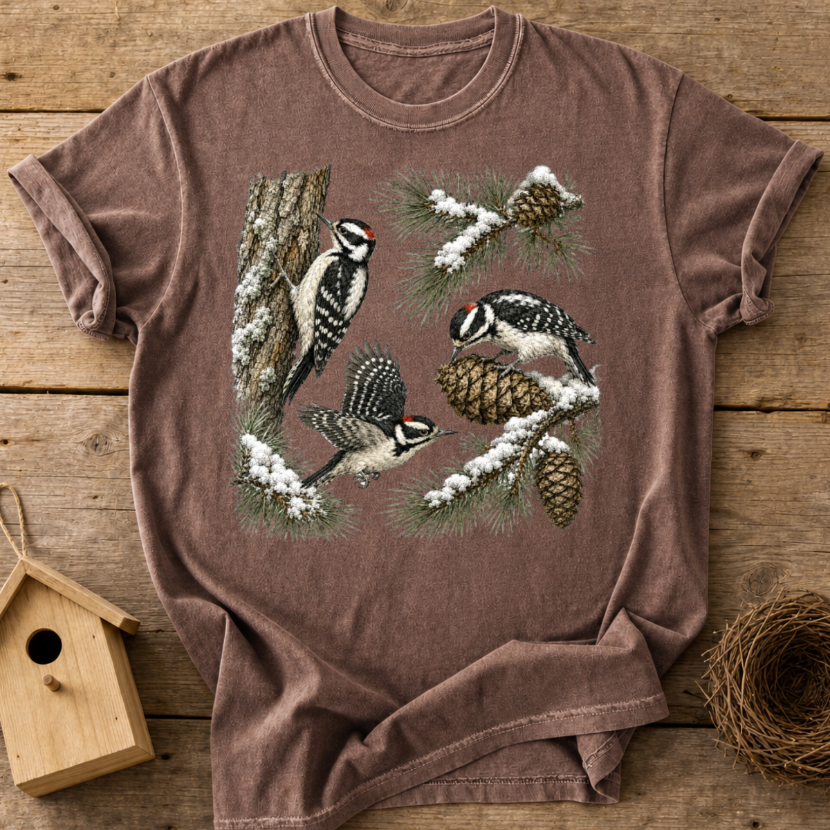 Winter Woodpeckers T-Shirt