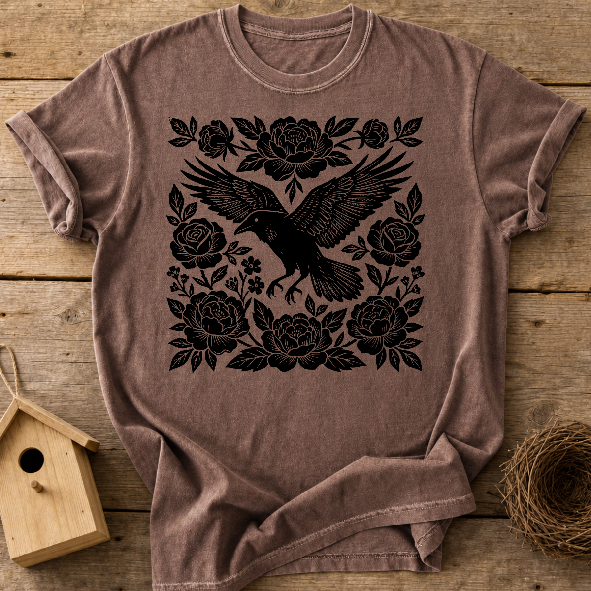 Raven And Roses T-Shirt