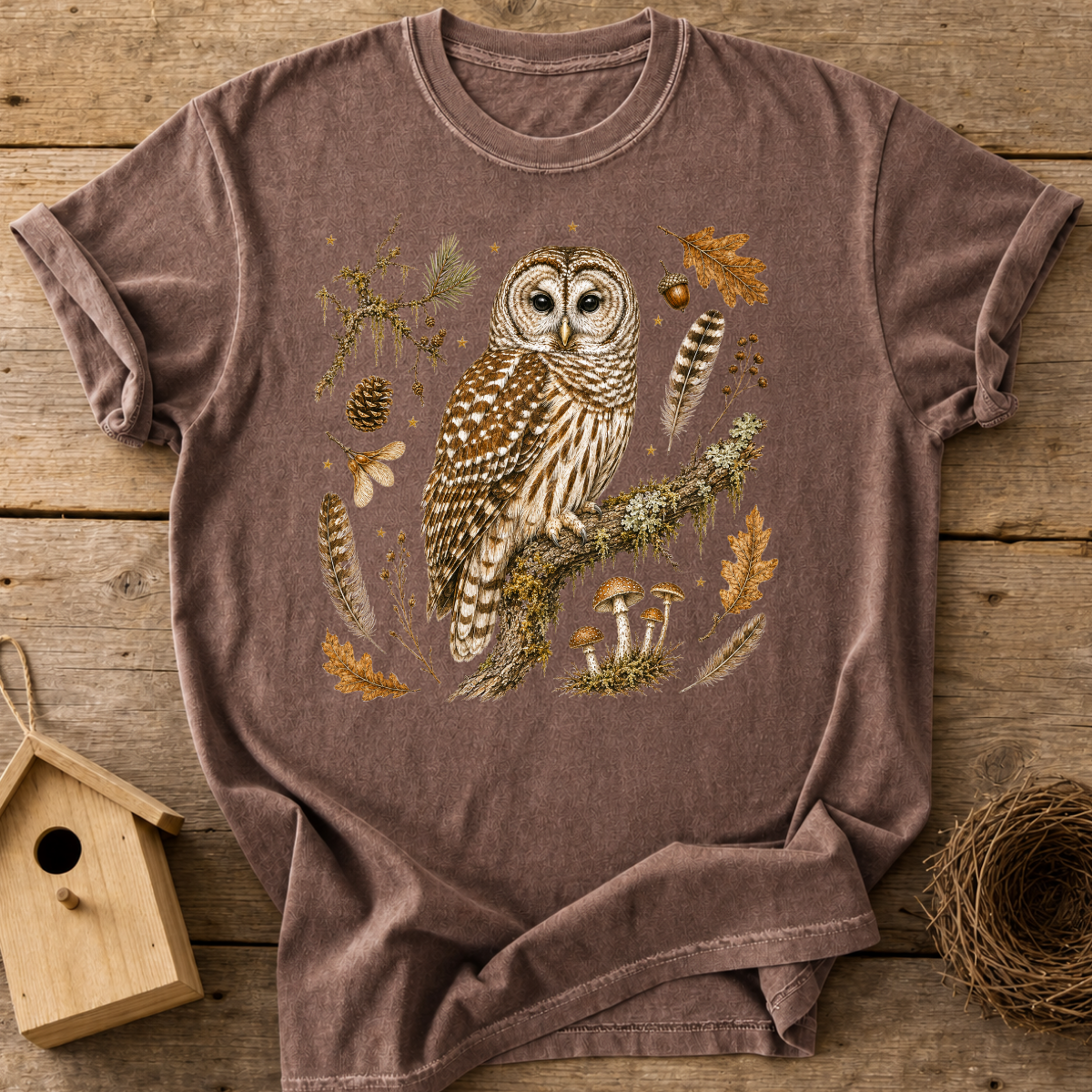 Barred Owl Woodland T-Shirt