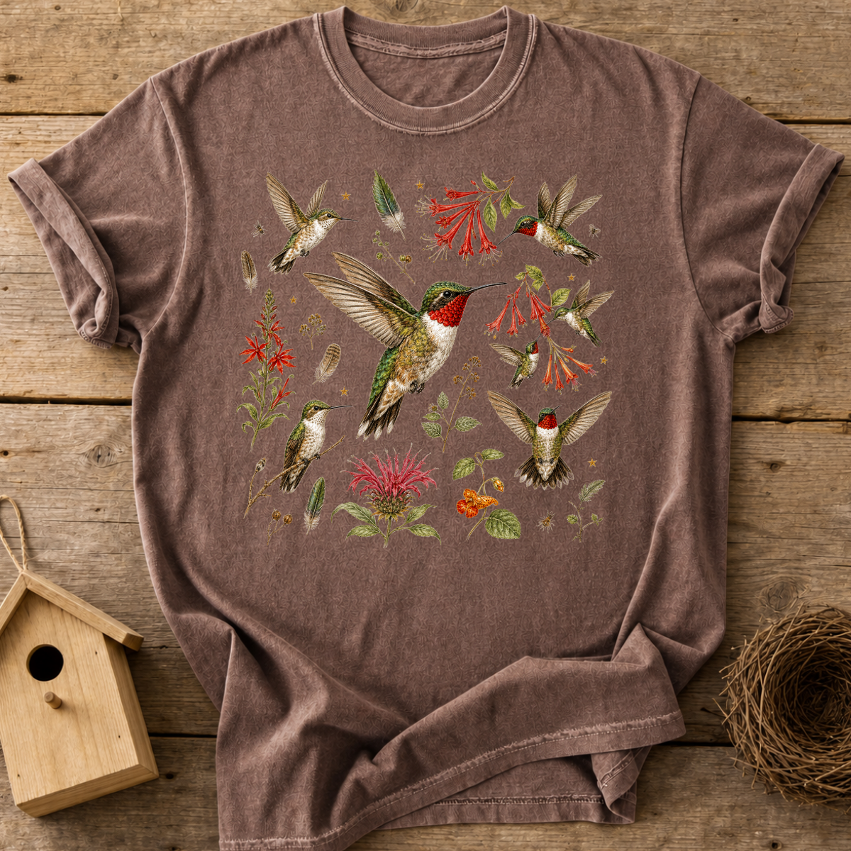 Hummingbird Flowers T-Shirt
