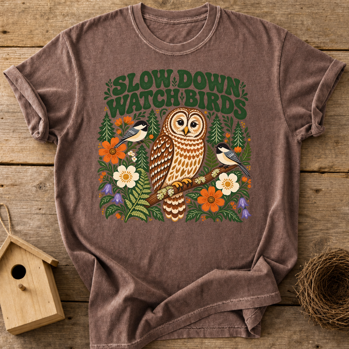 Slow Down Birding T-Shirt